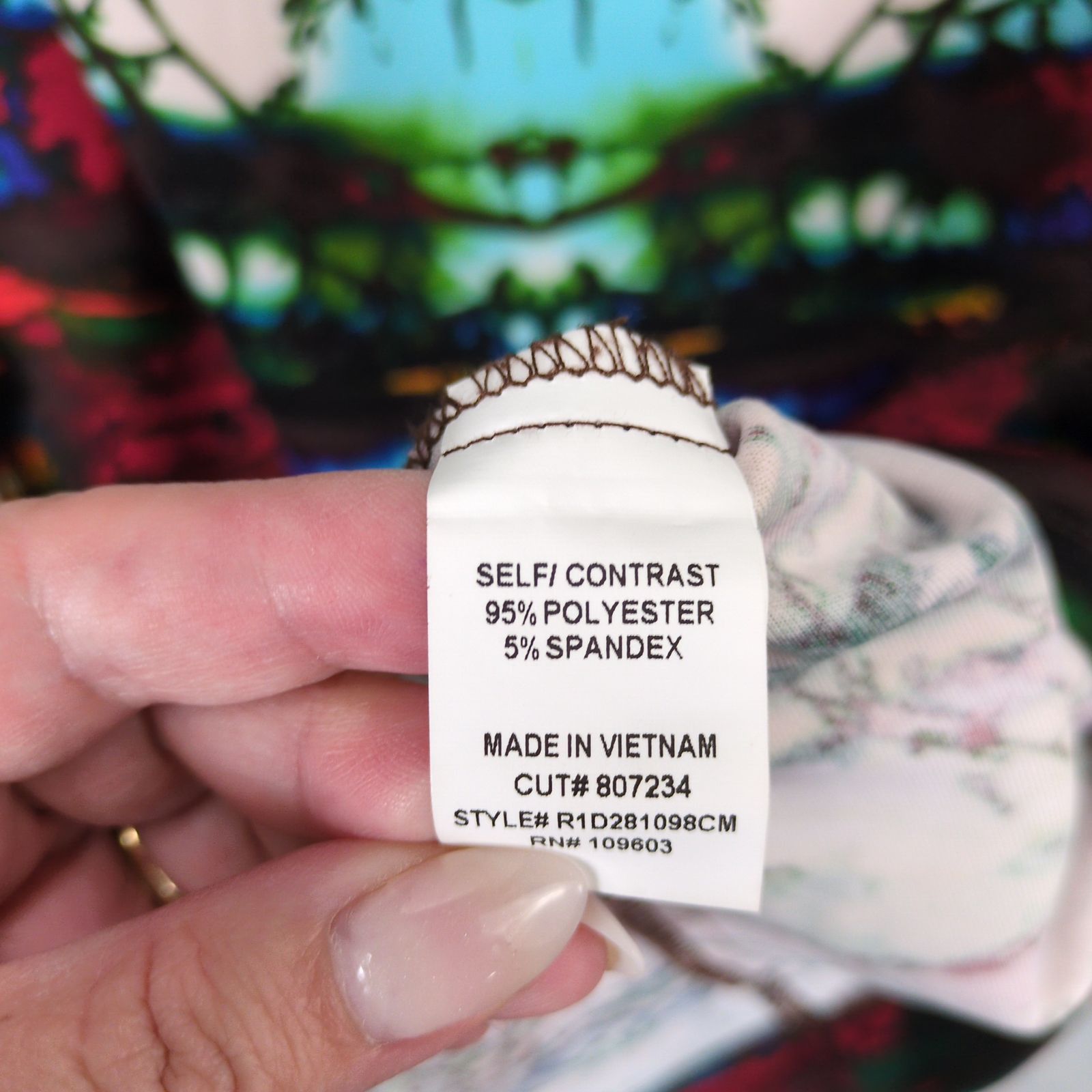 Other Chris McLaughlin Women's 4 Psychedelic Trees Bodycon Dress Size S / US 4 / IT 40 - 4 Thumbnail