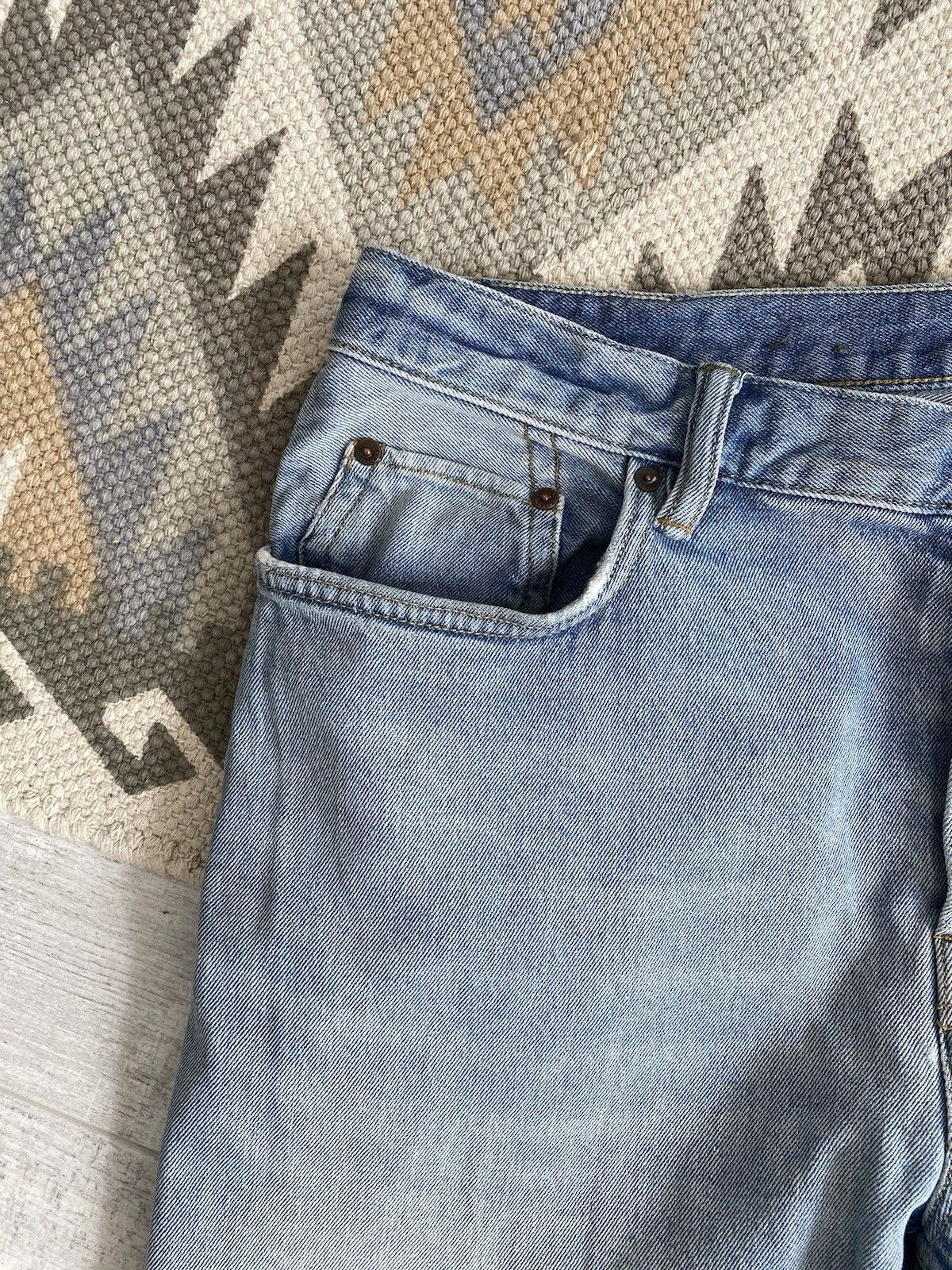 Allsaints Allsaints Blue Washed Denim Dean Jeans Pants Size US 32 / EU 48 - 5 Thumbnail