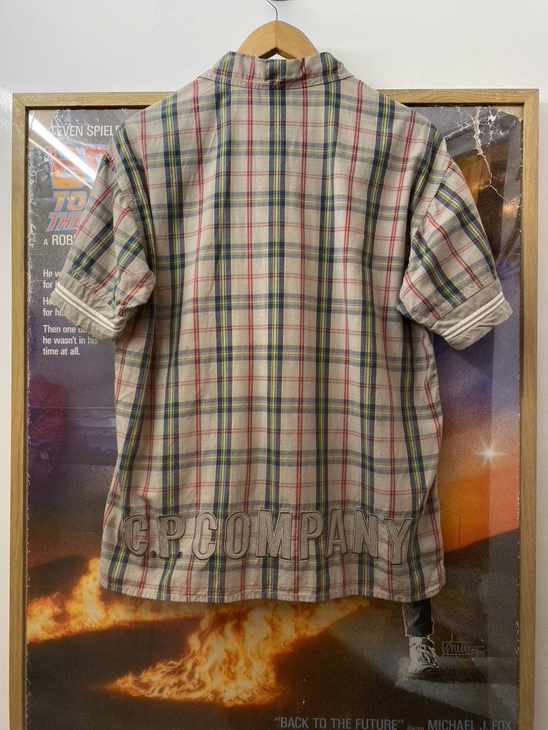 C.P. Company 80s C.P. Company Plaid Print Short Sleeve Button Up Shirt Size US M / EU 48-50 / 2 - 2 Thumbnail