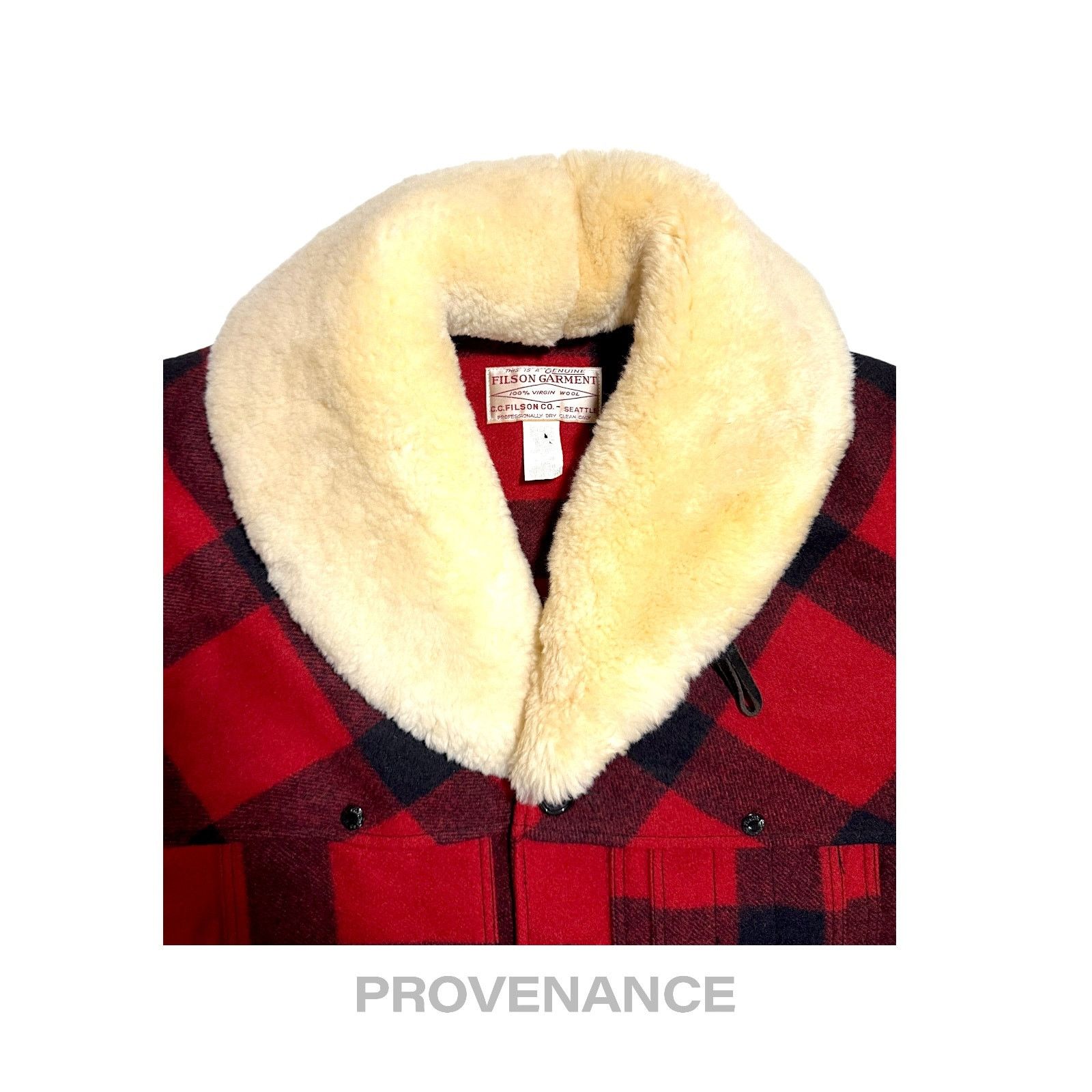 Filson 🔴 Filson Mackinaw Wool Packer Coat Red Black Plaid 38 S Size US S / EU 44-46 / 1 - 6 Thumbnail