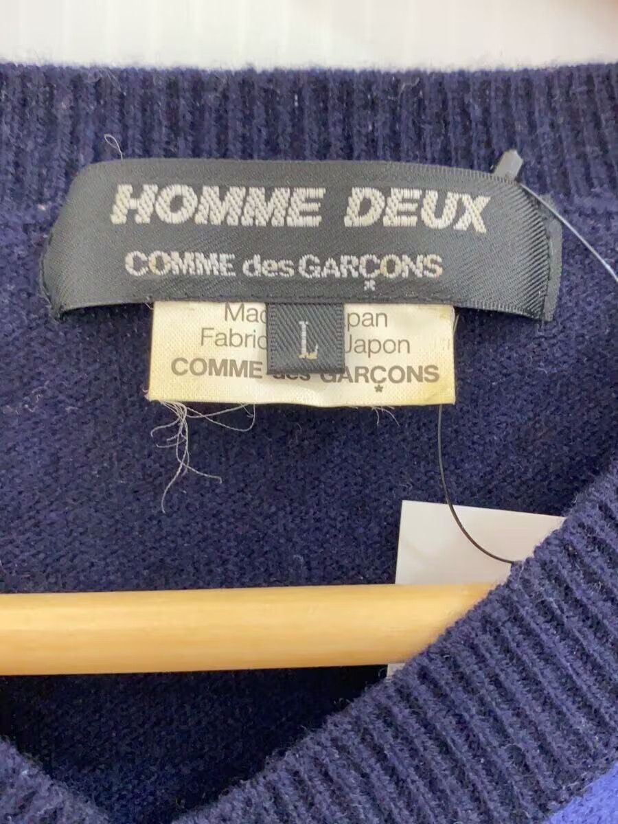 Comme des Garcons × Comme des Garcons Homme Deux AW11 Reconstructed Wool Knit Sweater - Comme Des Garcons Size US L / EU 52-54 / 3 - 3 Thumbnail