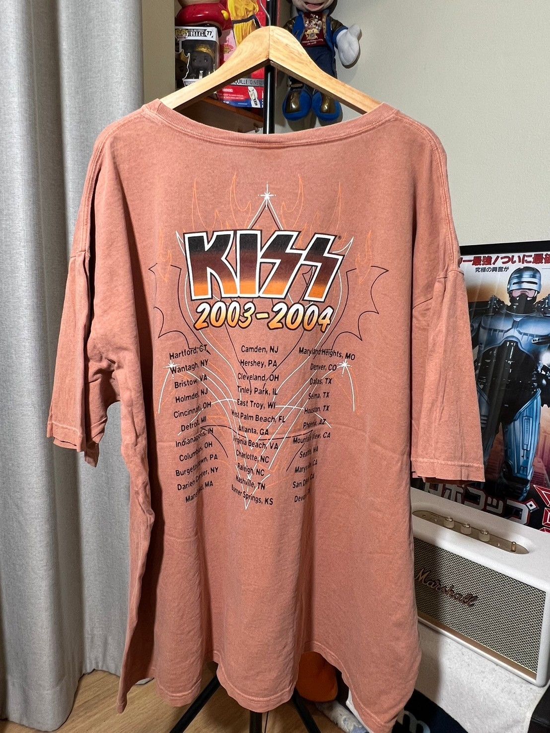 KISS × Vintage Vintage 03-04's Kiss Kustom Shop shirt BN Size US XXL / EU 58 / 5 - 6 Thumbnail
