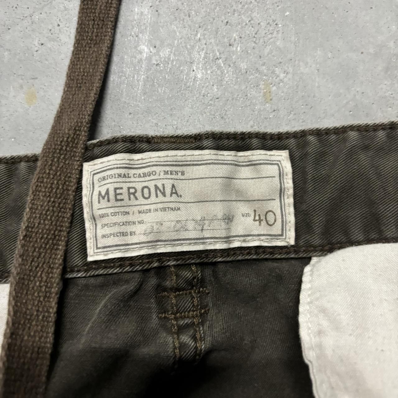 Japanese Brand × Vintage Crazy Vintage Y2K/2000s Baggy Grunge Brown Skater Style Cargo Shorts! Size US 40 / EU 56 - 6 Thumbnail