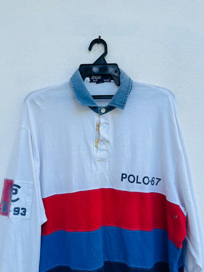 Polo Ralph Lauren Vintage 90s Polo Ralph Lauren Designer Fashion Style Size US XL / EU 56 / 4 - 3 Thumbnail