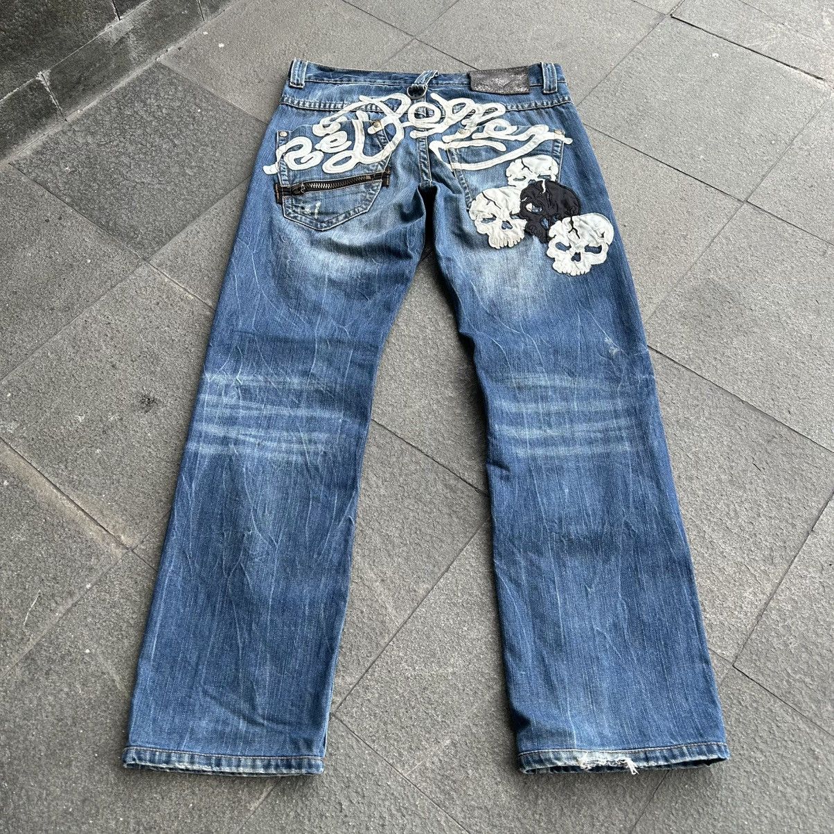 Japanese Brand Vintage y2k Redpepper Jeans Skull Size US 34 / EU 50 - 18 Thumbnail