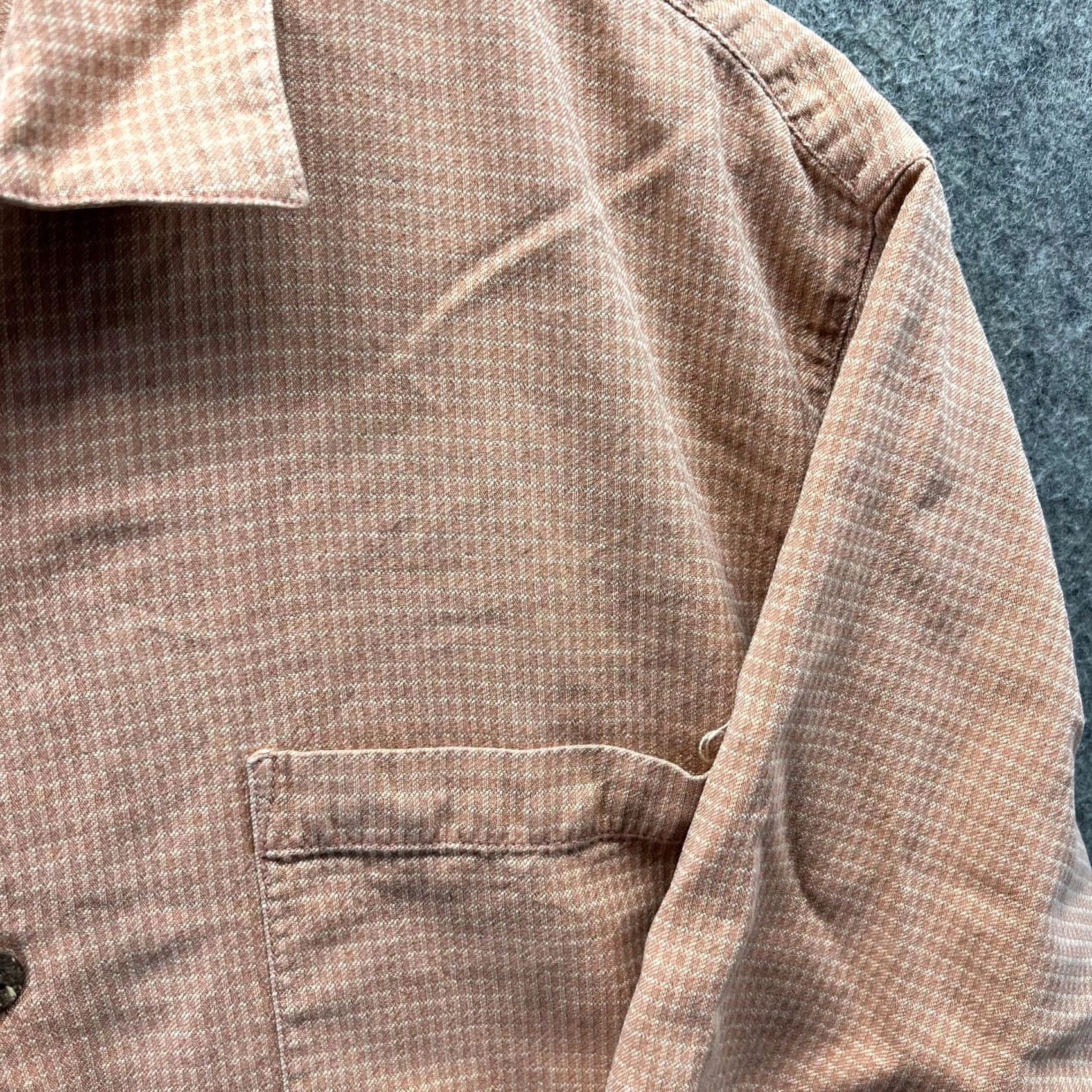 Tommy Bahama Tommy Bahama Shirt Mens Large Orange Button Down Silk Camp Blank Marlin Pocket Shirt Size US L / EU 52-54 / 3 - 7 Thumbnail