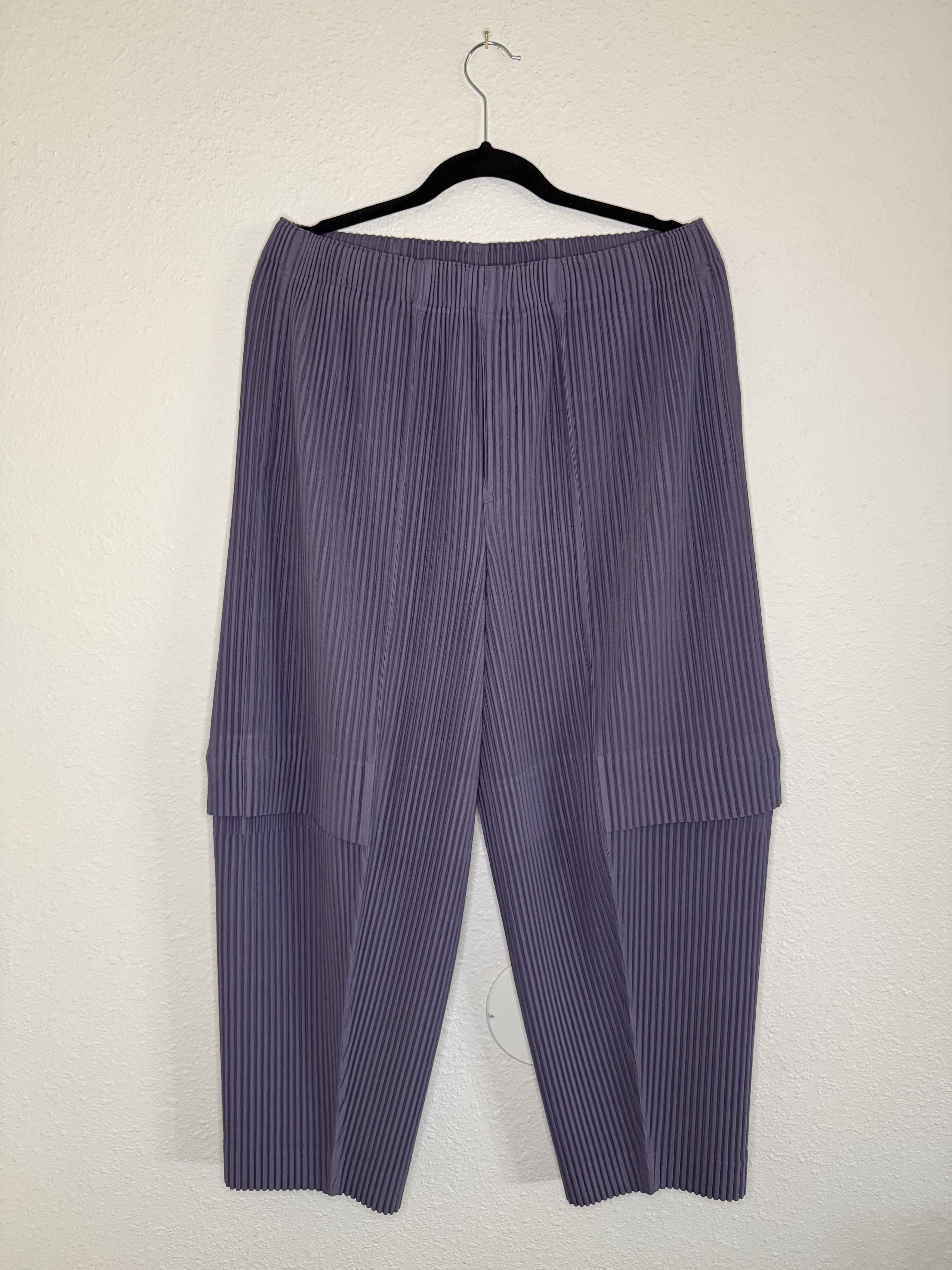 Issey Miyake Pleated Cargo Pants Size US 33 - 3 Thumbnail
