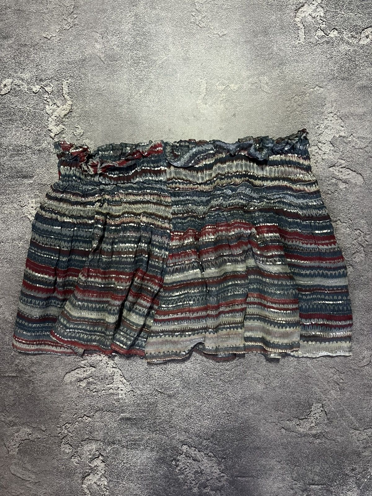 Isabel Marant Designer Isabel Marant Etoile Silk Striped Women's Shorts Size 26" / US 2 / IT 38 - 1 Thumbnail