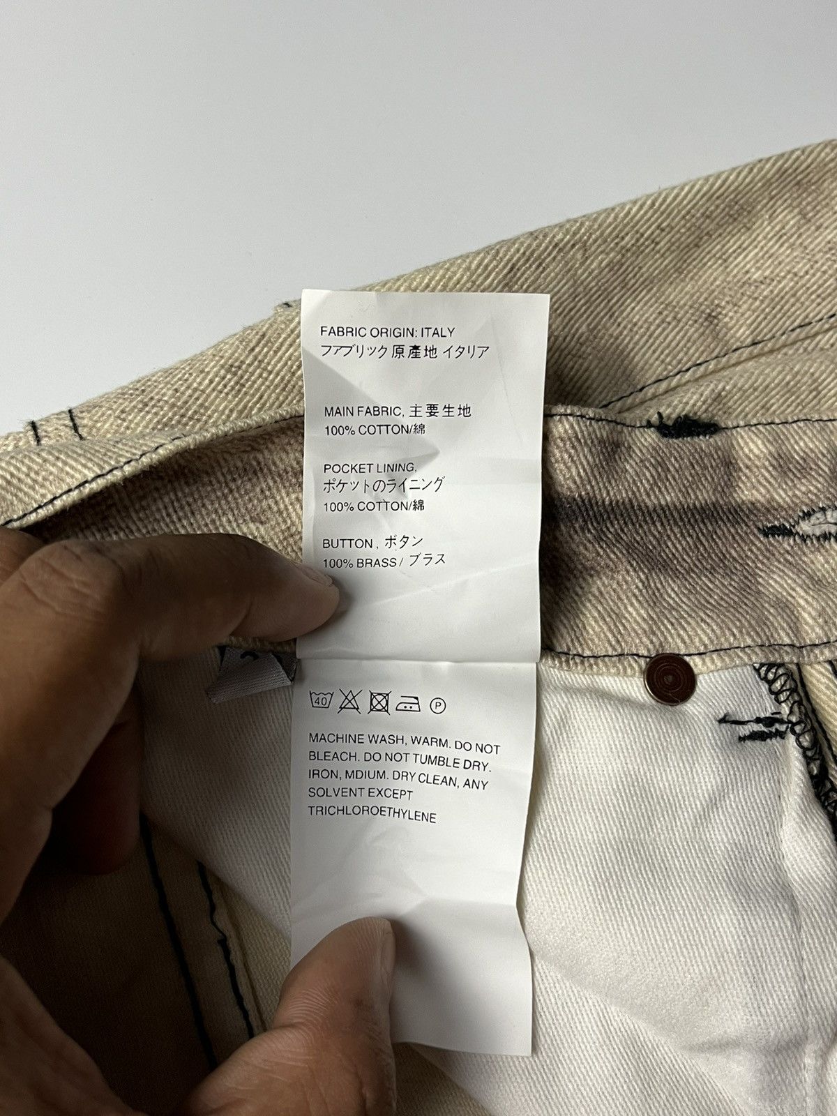 Our Legacy Our Legacy Third Cut Digital Print Denim Jeans Size US 29 - 19 Thumbnail