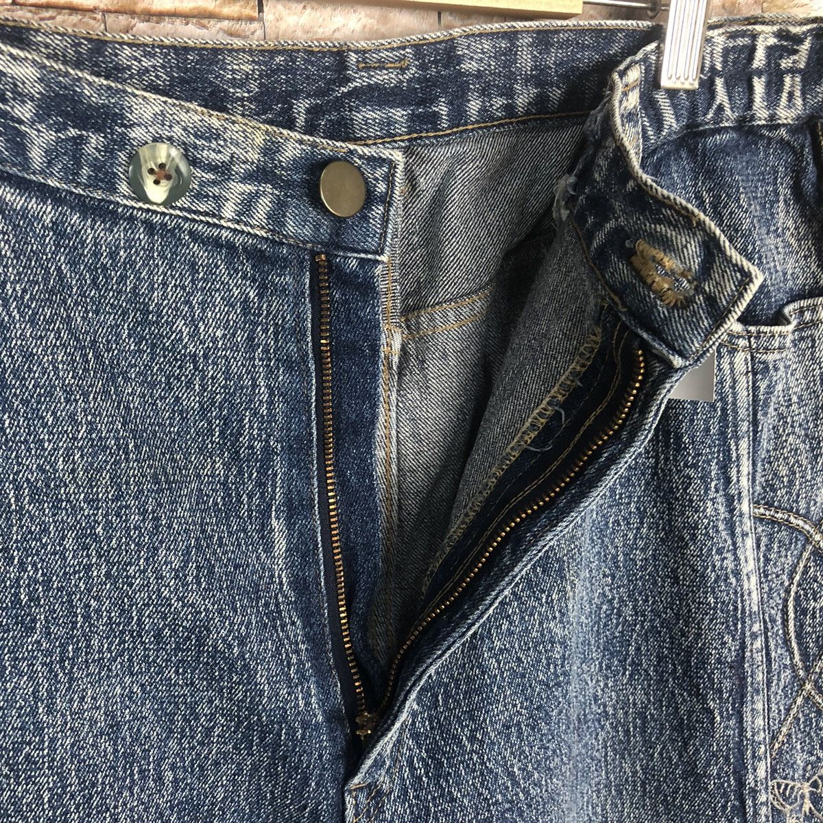 Japanese Brand × Vintage Long Happy Blue vintage faded Denim Pants #A112 Size US 30 / EU 46 - 11 Thumbnail