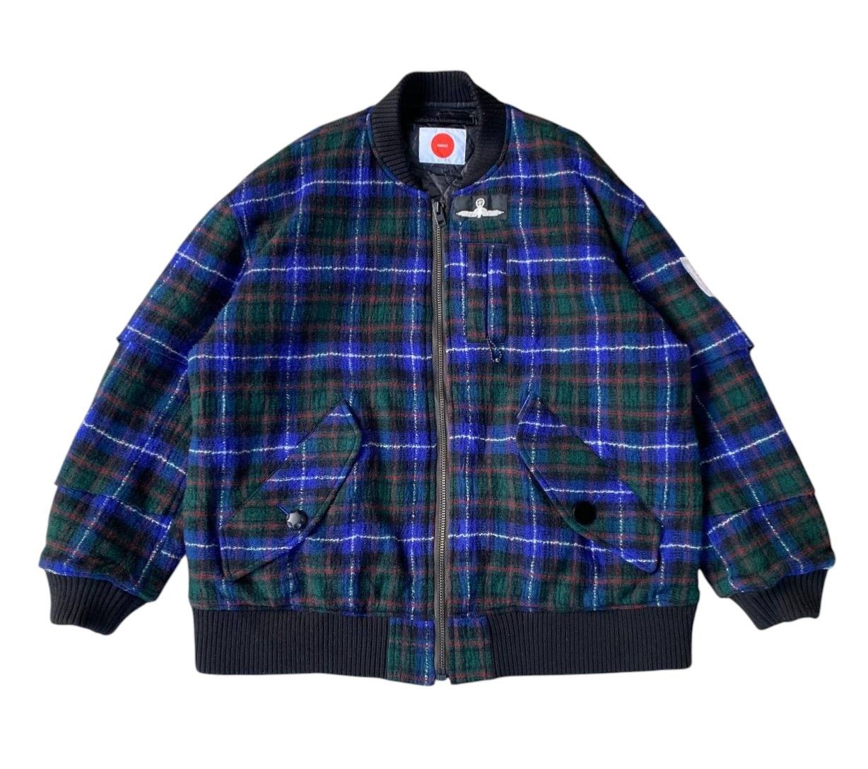 KIDILL KIDILL By HIRO(Hiroaki Sueyasu)Tartan Punk Oversized Bomber Size US XL / EU 56 / 4 - 2 Thumbnail