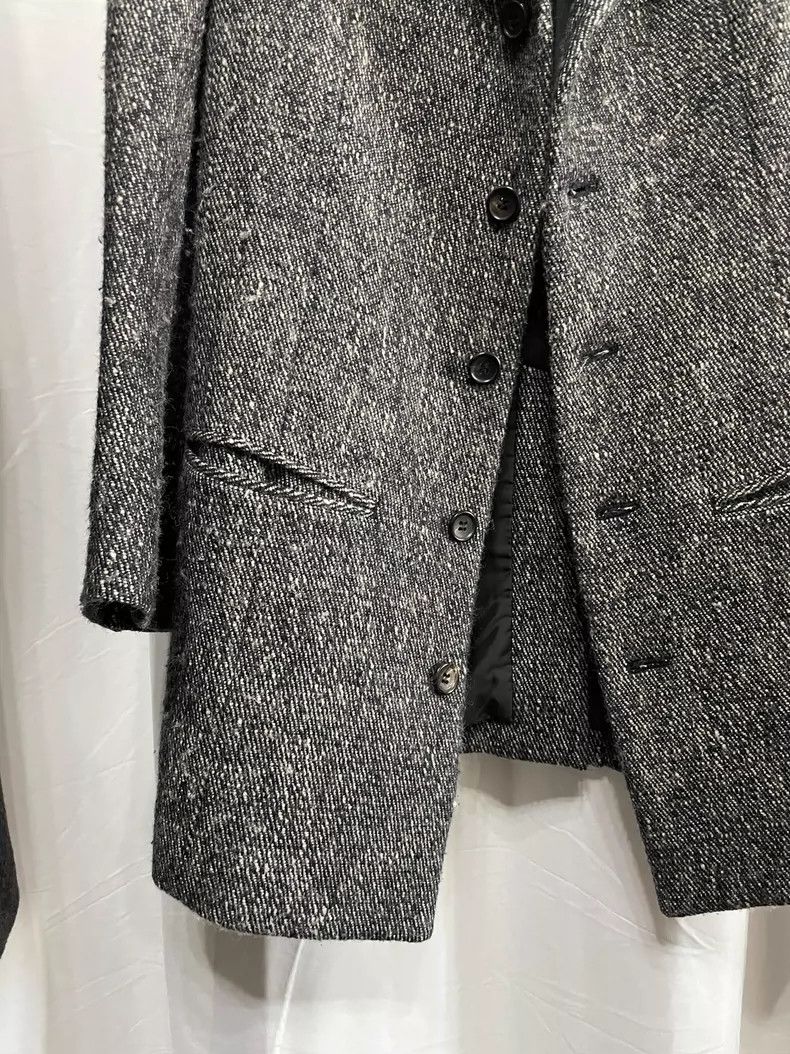 Yohji Yamamoto yohji Yamamoto Silk Mixed Long Sleeve Tapered Jacket Size US M / EU 48-50 / 2 - 4 Thumbnail