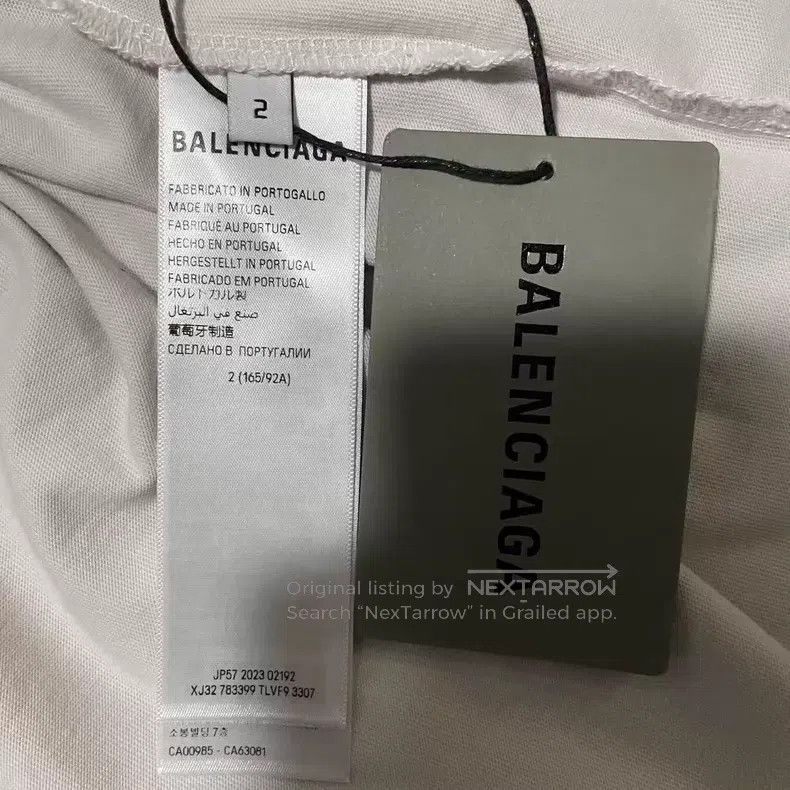 Balenciaga Balenciaga Double Ring Long Sleeve Hem Destroyed Short Sle Size US M / EU 48-50 / 2 - 4 Thumbnail