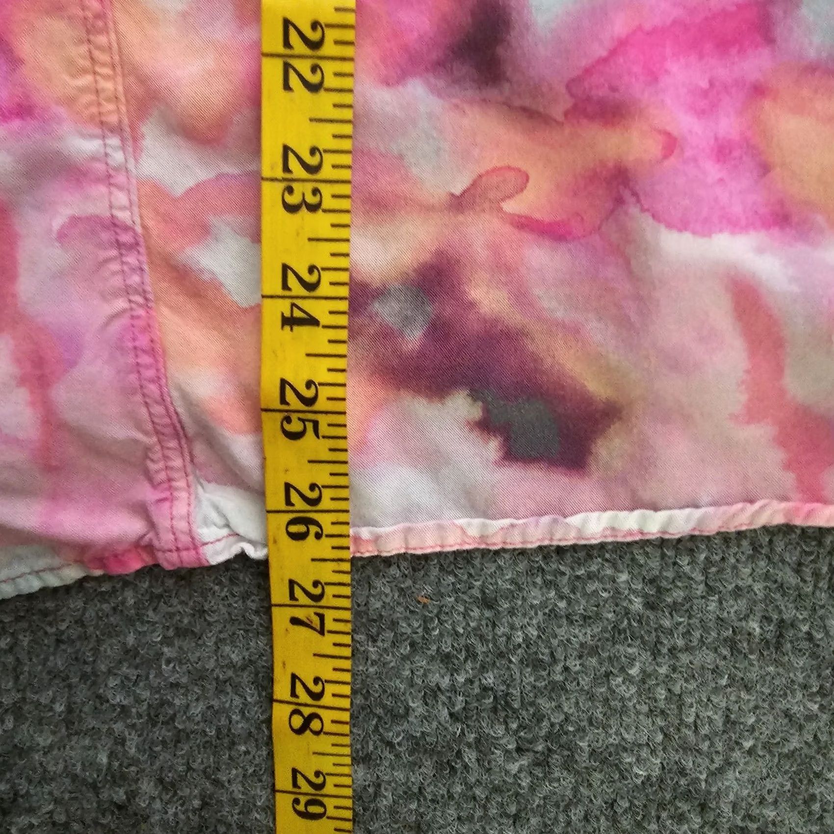 Torrid Torrid Tank Top Womens 5X Pink Watercolor Adjustable Smocked Casual Art Shirt Adult Plus Sized Sleeveless Size XXL / US 16-18 / IT 52-54 - 6 Thumbnail