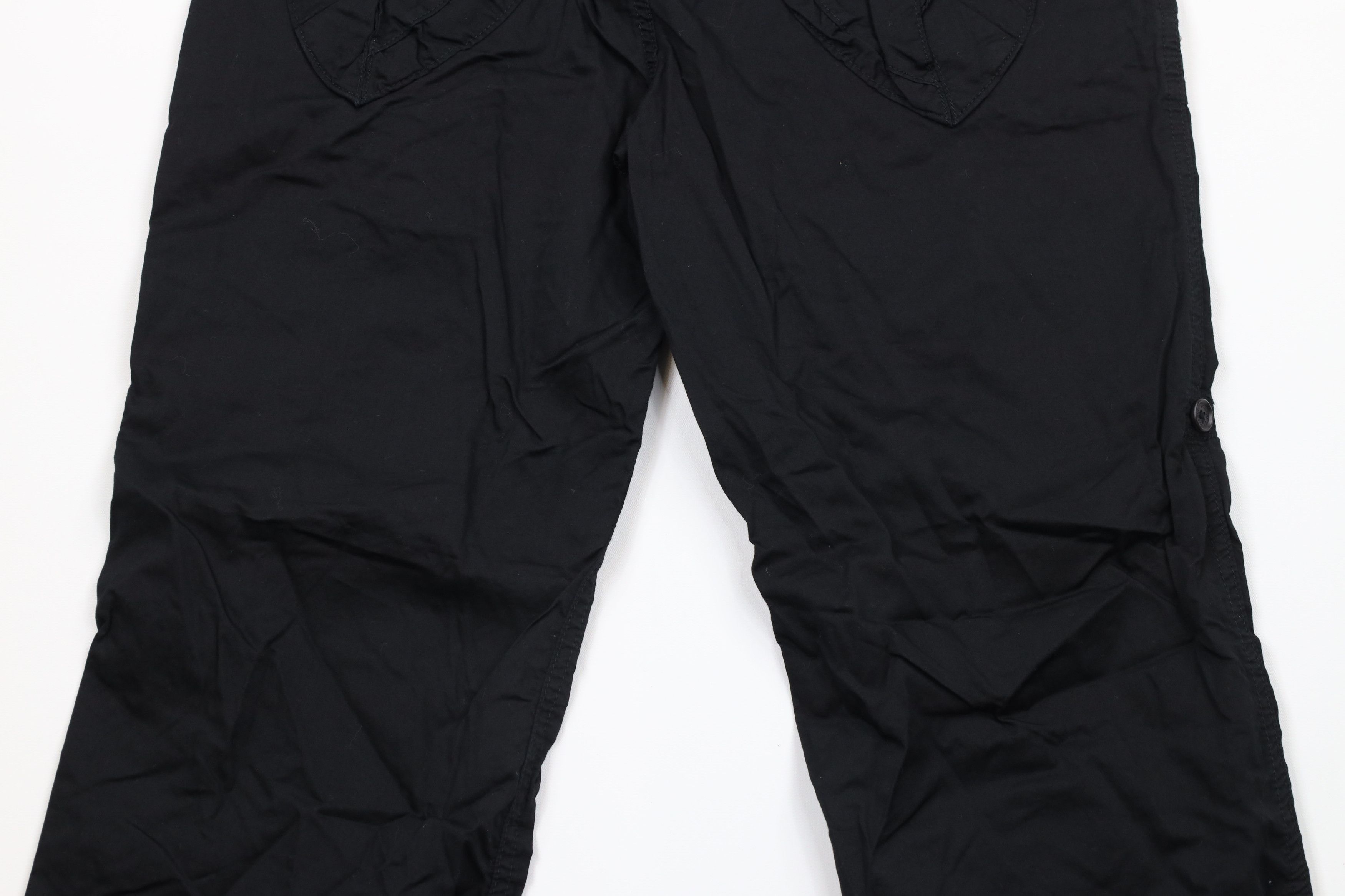 Armani Exchange × Vintage New Armani Exchange Roll Cuff Capris Shorts Black Cotton Size 31" - 10 Thumbnail