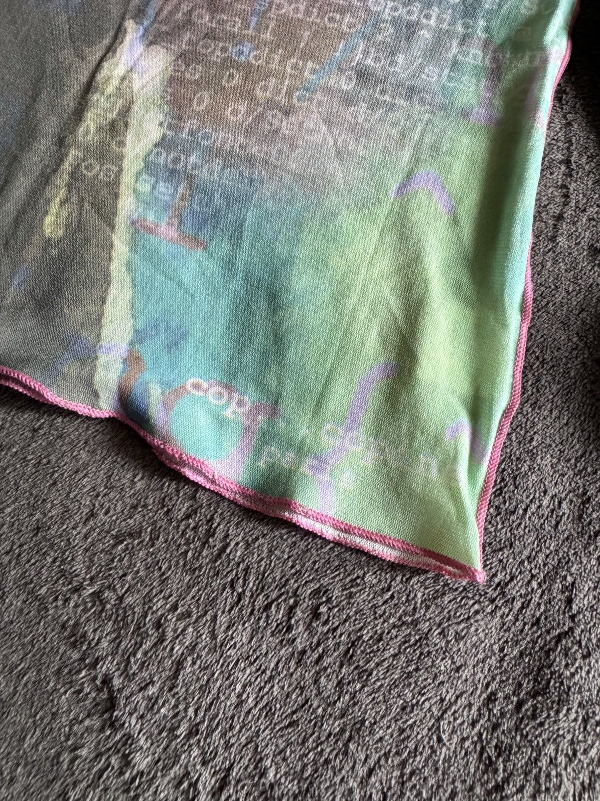 Cop Copine × Vintage Rare Cop Copine mesh print long sleeve avant-garde Size S / US 4 / IT 40 - 6 Thumbnail