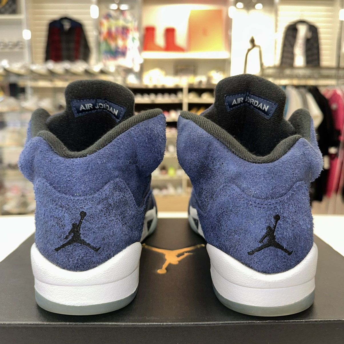 Jordan Brand × Nike Size 8.5W - Air Jordan 5 Retro GS Midnight Navy FN5452-400 Size US 8.5 / IT 38.5 - 4 Thumbnail