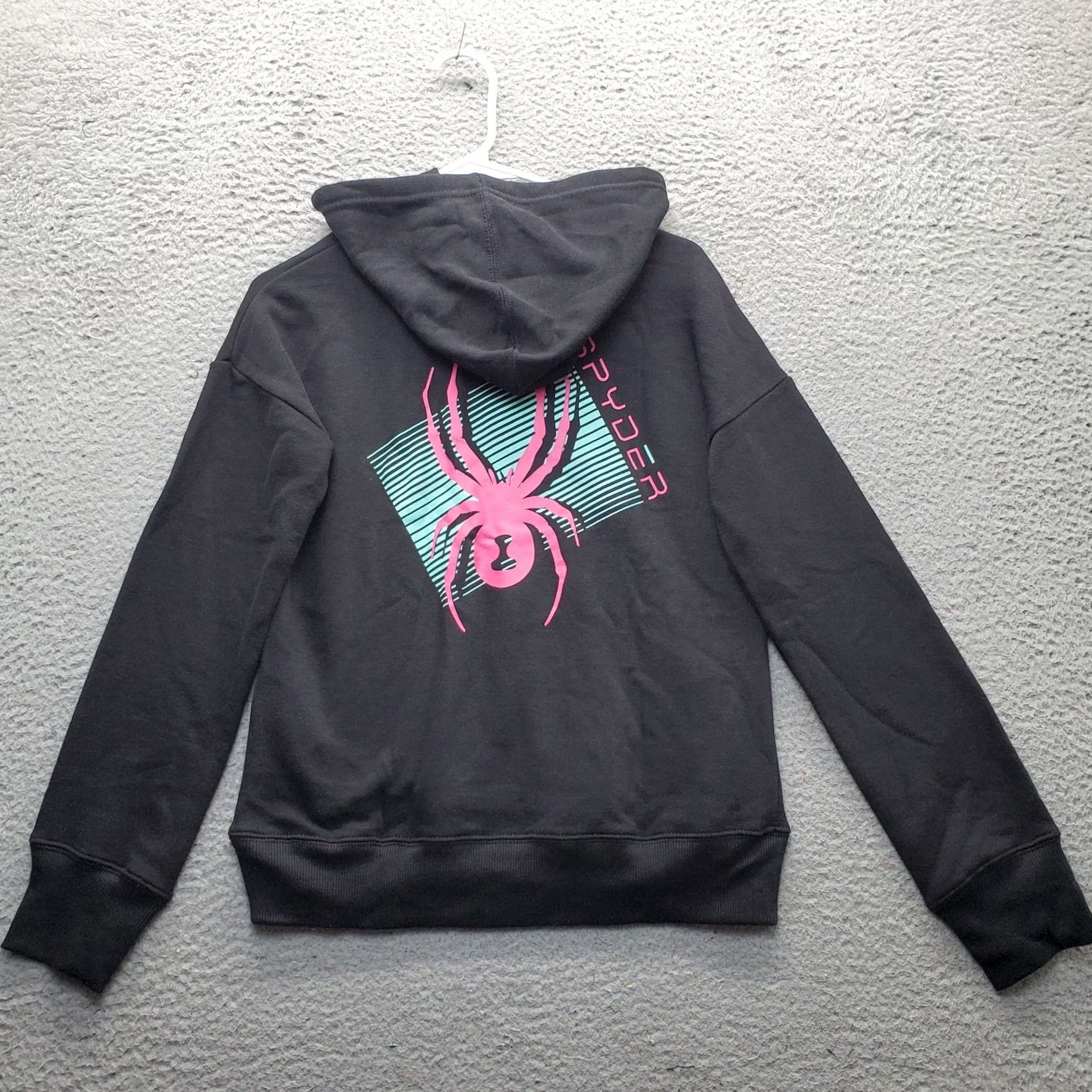 Spyder Spyder Womens Hoodie S Black Fleece Lined Kangaroo Pocket Pullover SPFFB585-001 Size S / US 4 / IT 40 - 2 Thumbnail