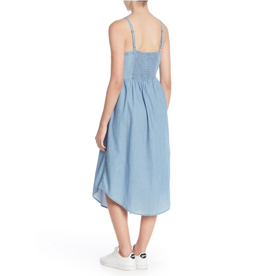 Other Susina Chambray Button Front Midi Dress in Denim Wash size M Size M / US 6-8 / IT 42-44 - 2 Thumbnail
