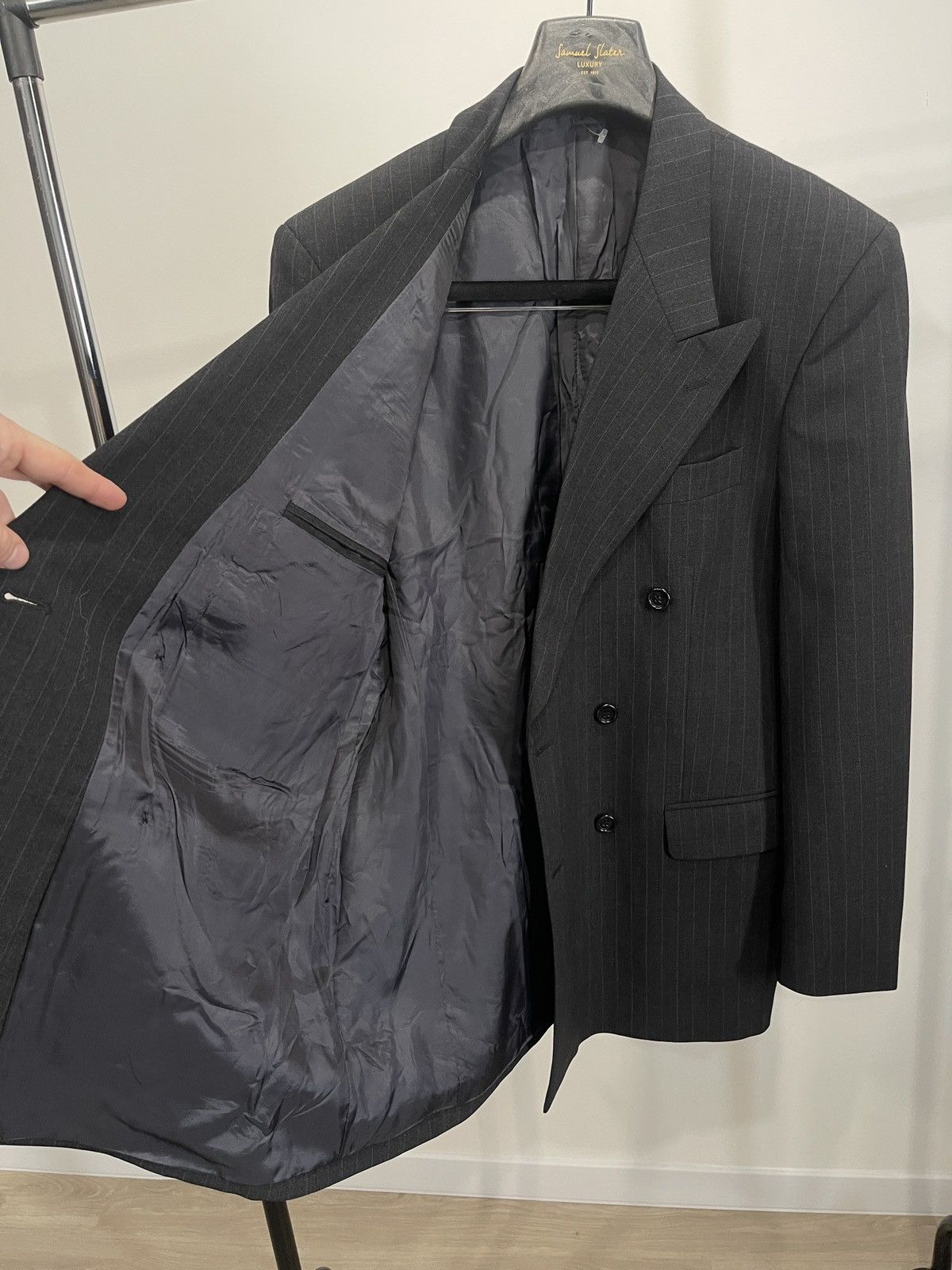 Vintage 🔥Vintage double-breasted blazer turo classic jacket coat Size 40L - 5 Thumbnail