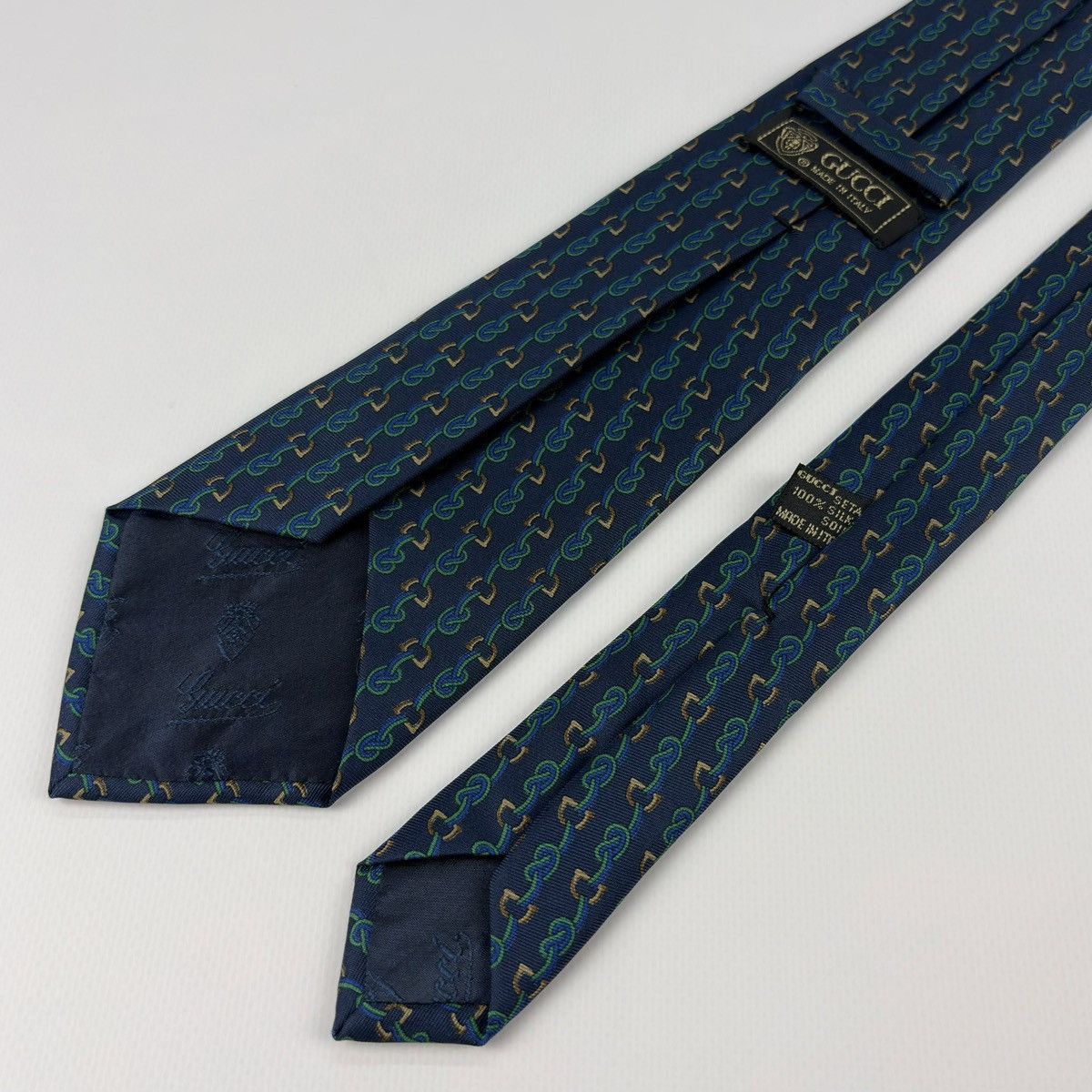 Gucci Gucci Vintage Silk Tie Size ONE SIZE - 4 Thumbnail