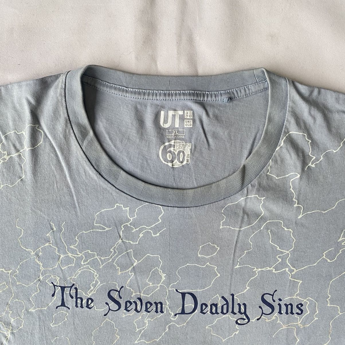 Anime × Japanese Brand × Vintage Uniqlo x Nanatsu No Taizai The Seven Deadly Sins Anima Tees Size US XL / EU 56 / 4 - 5 Thumbnail