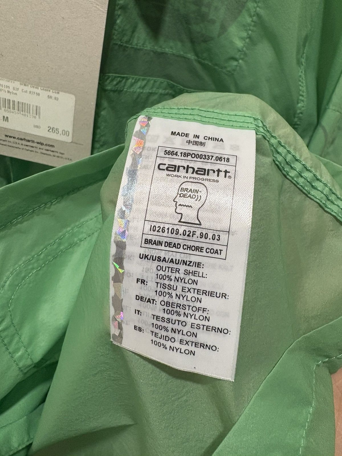 Brain Dead × Carhartt Wip Carhartt WIP x Braindead Chore Coat Jacket Size US M / EU 48-50 / 2 - 6 Thumbnail
