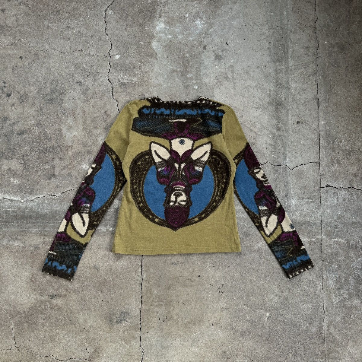Japanese Brand × Vintage Vintage Vero Moda Budha Printed Long Sleeve Size L / US 10 / IT 46 - 2 Thumbnail