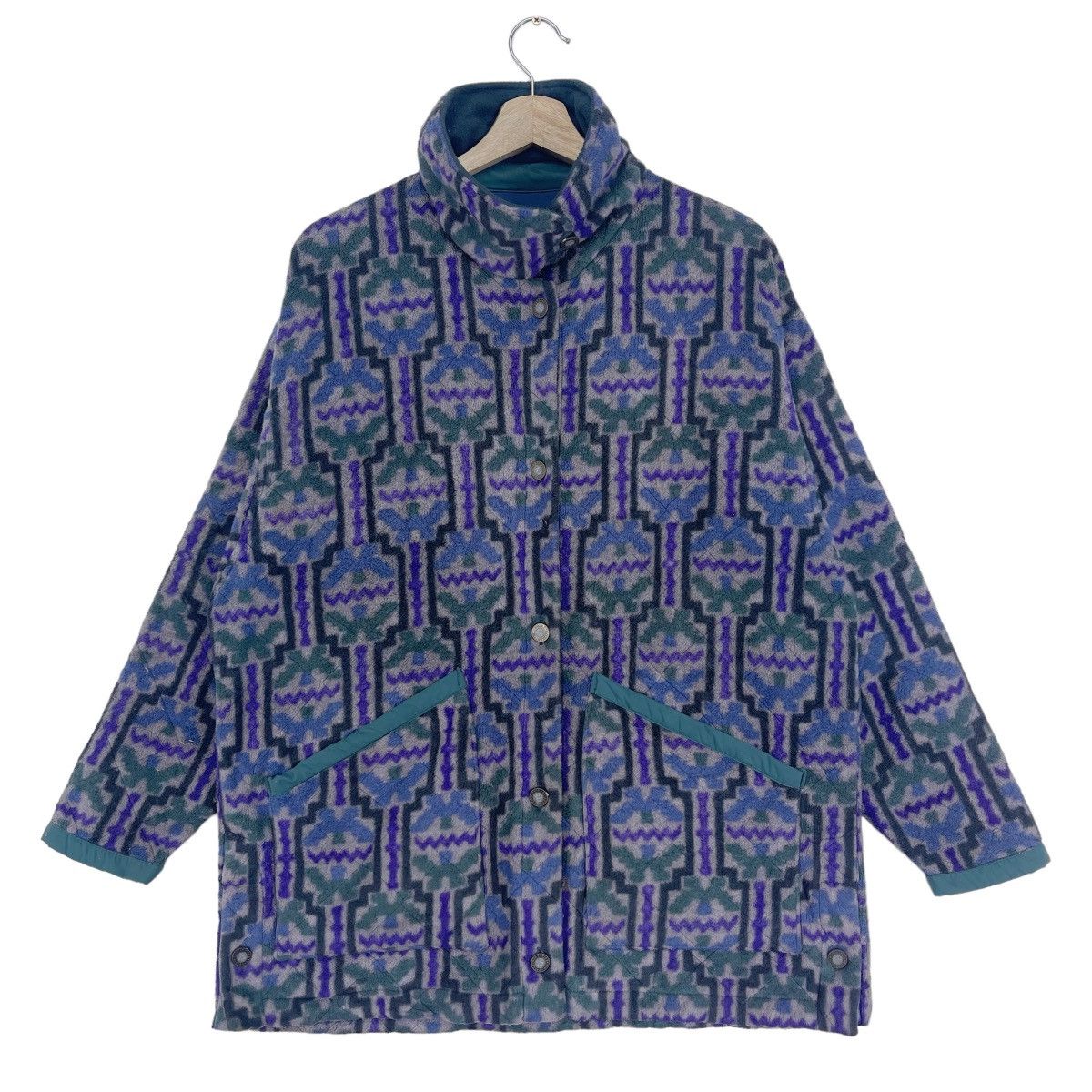 1990x Clothing Patagonia Vintage 90 s Patagonia Barn Tehuelche Chalcoal Fleece Jacket Grailed
