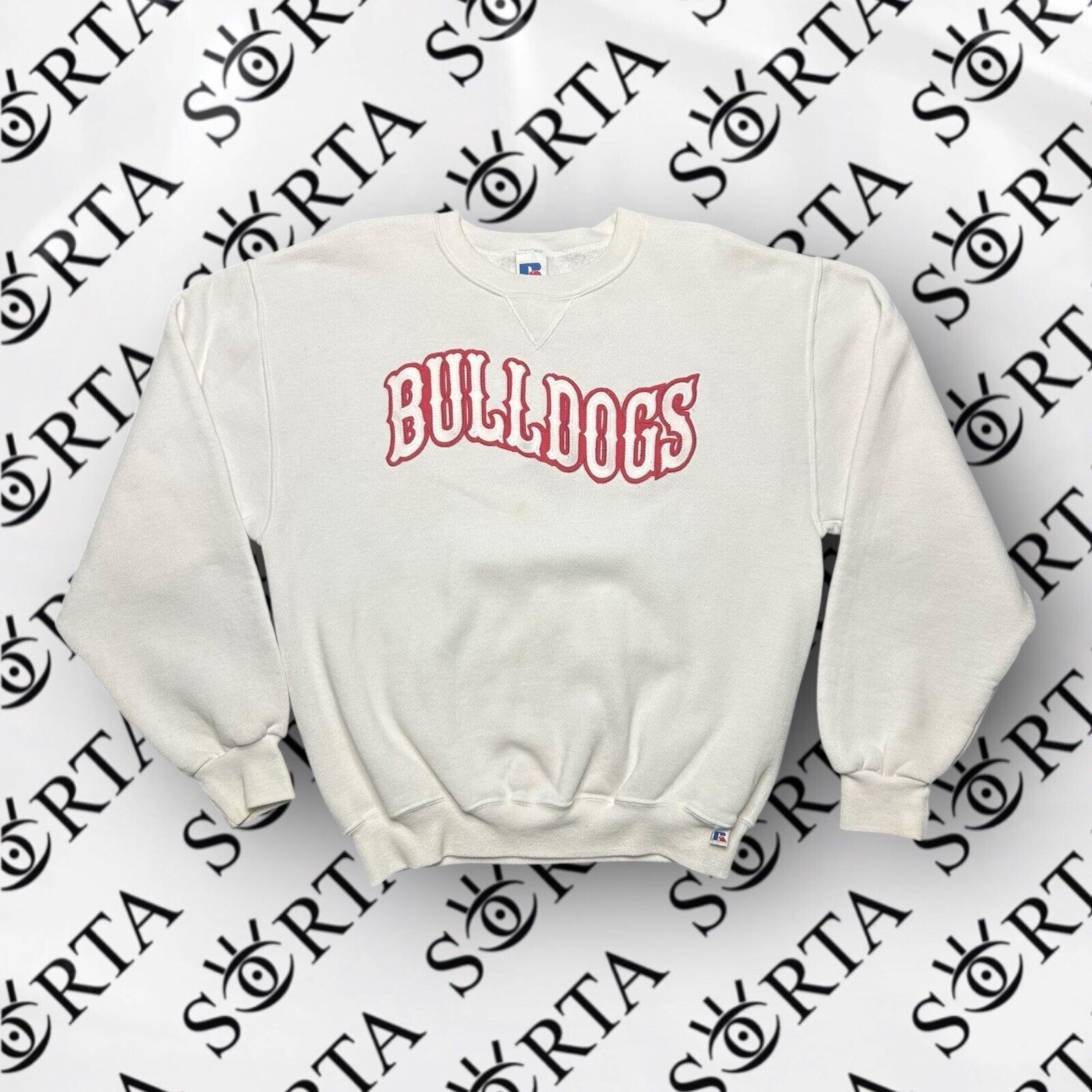 Russell Athletic VTG 90s/Y2K Bulldogs Embroidered Russell Crewneck Sweatshirt Size US M / EU 48-50 / 2 - 1 Thumbnail