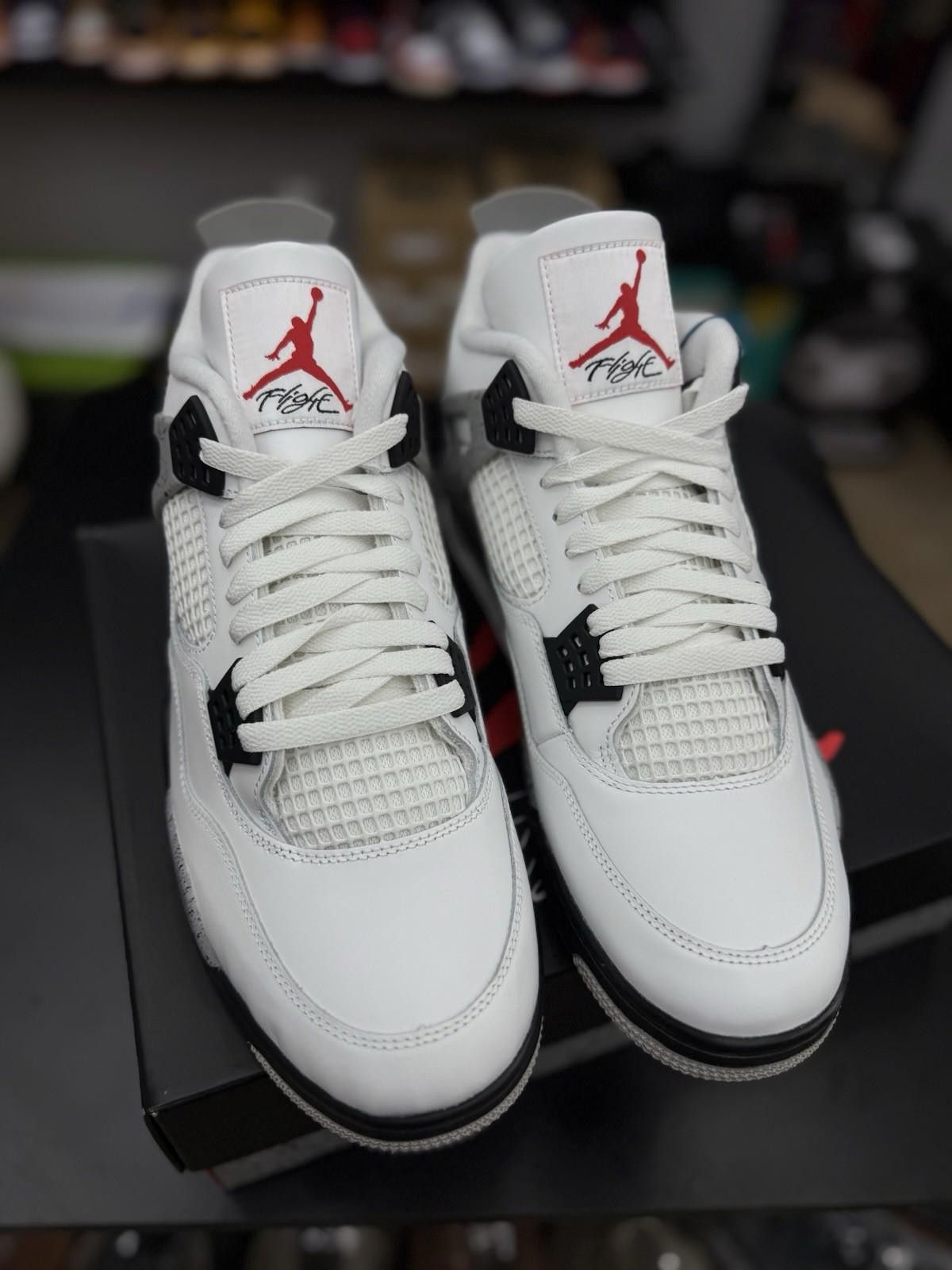 Nike Size 13 - Nike Air Jordan 4 Retro White Cement 2025 New Size US 13 / EU 46 - 5 Thumbnail