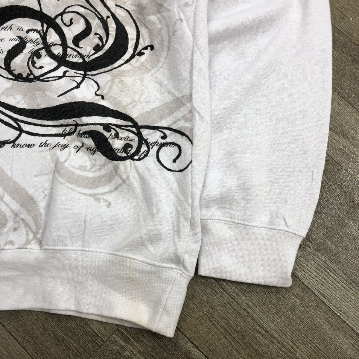 If Six Was Nine × Japanese Brand × Le Grande Bleu (L.G.B.) 2000s Free Beat Poem Tribal Goa Lgb Punk Style Sweatshirt Size US L / EU 52-54 / 3 - 11 Thumbnail
