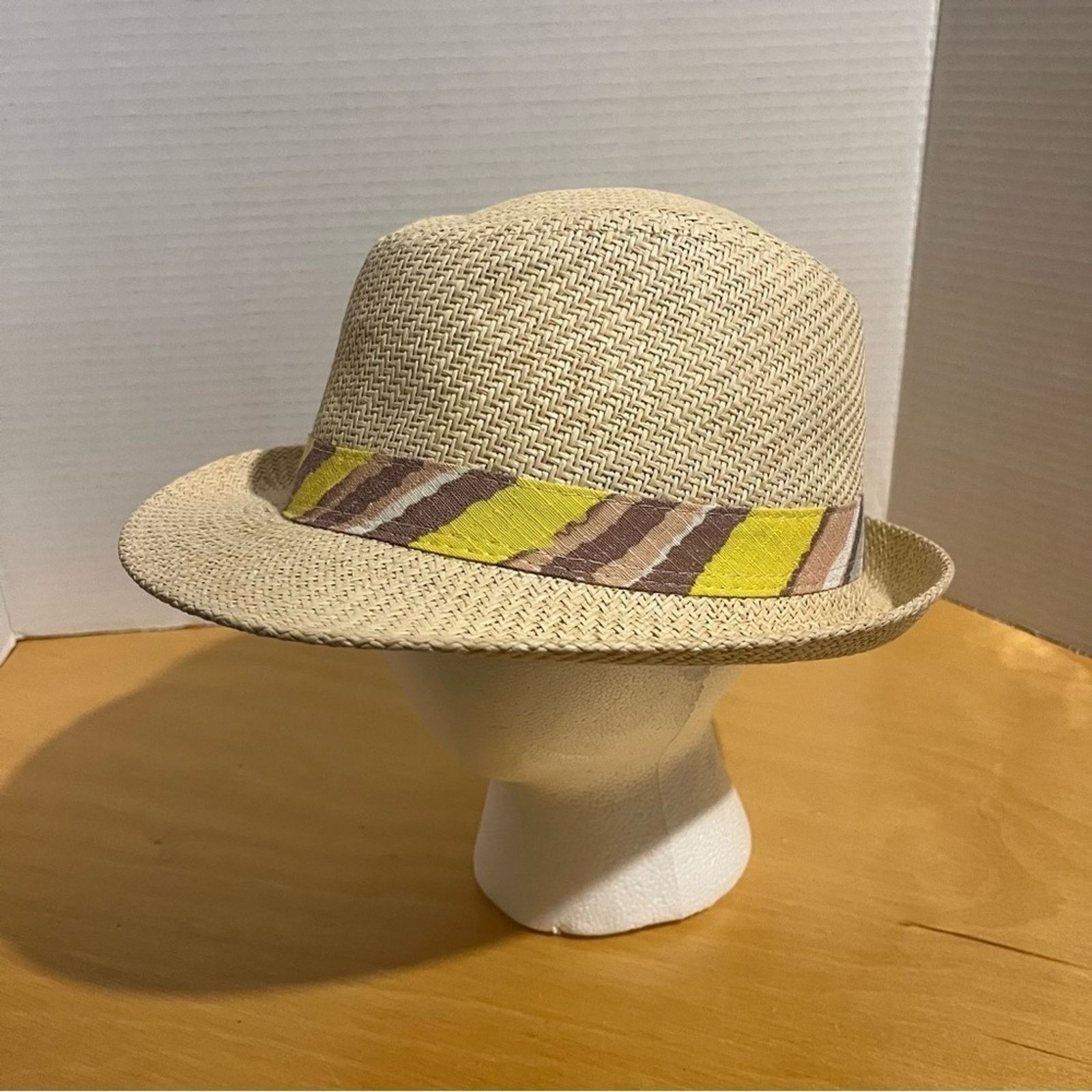 Panama Jack Original Panama Jack Fedora Hat Straw Look Natural Woven Size ONE SIZE - 1 Thumbnail
