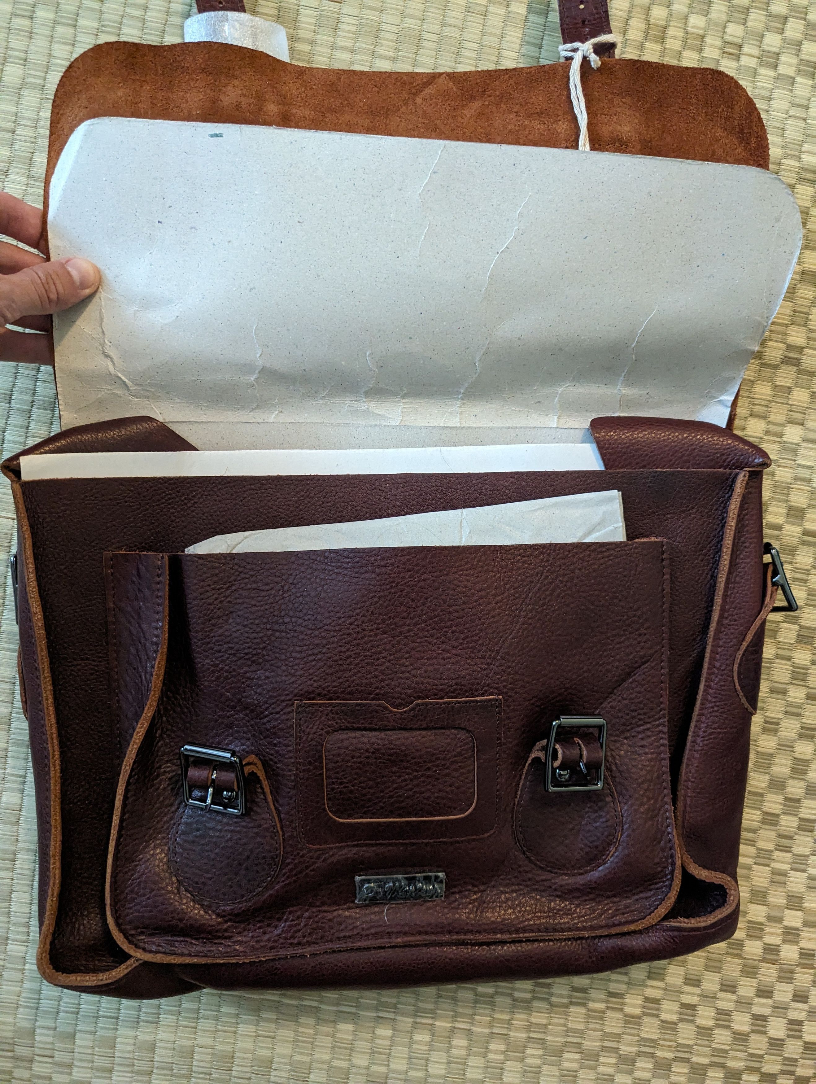 Dr. Martens NWT RARE Dr. Martens 15" 100% Leather Satchel Bag Size ONE SIZE - 5 Thumbnail