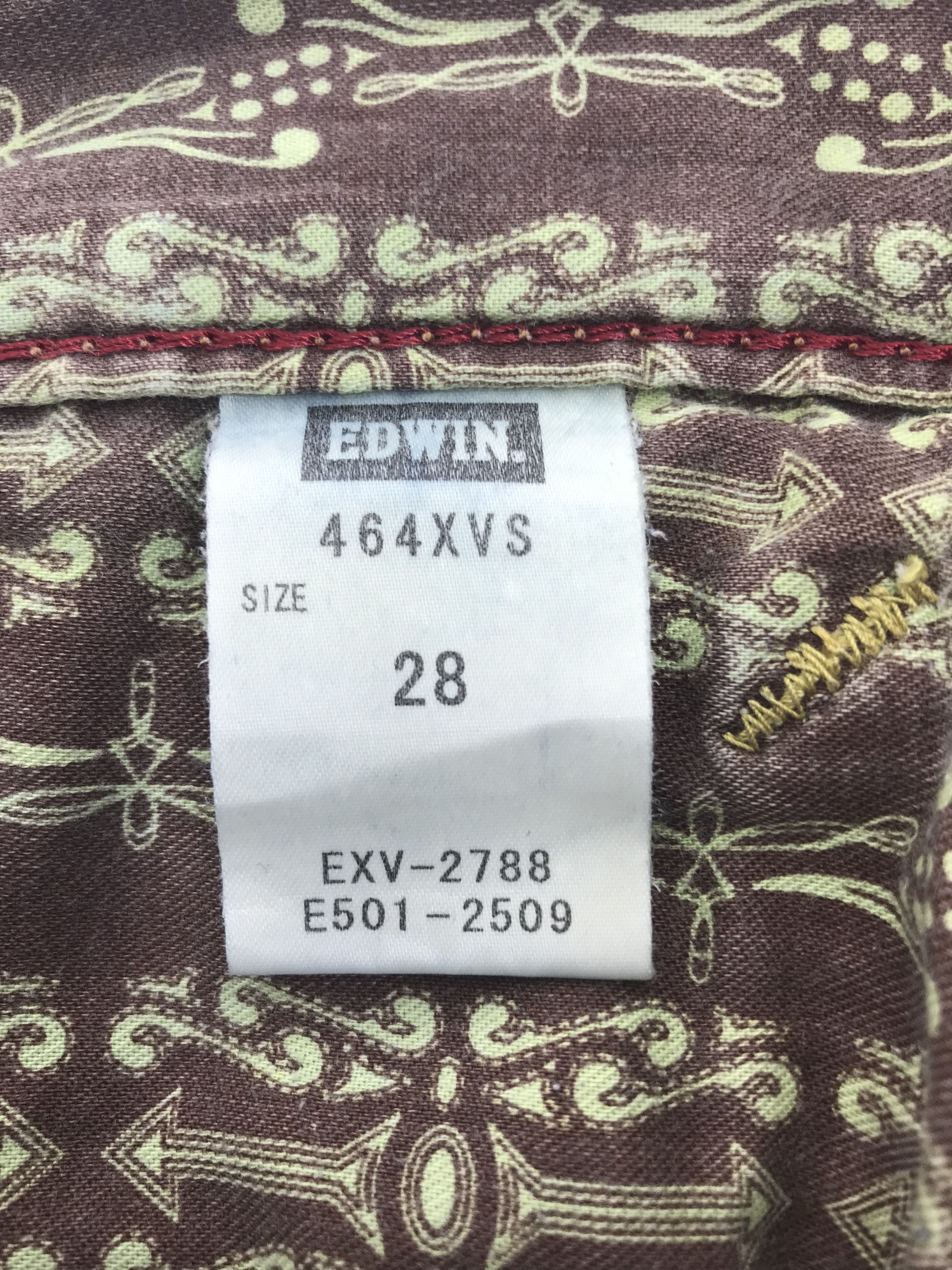 Edwin Vintage Edwin 464 XVS Faded Blue Distressed Jeans Size US 28 / EU 44 - 10 Thumbnail