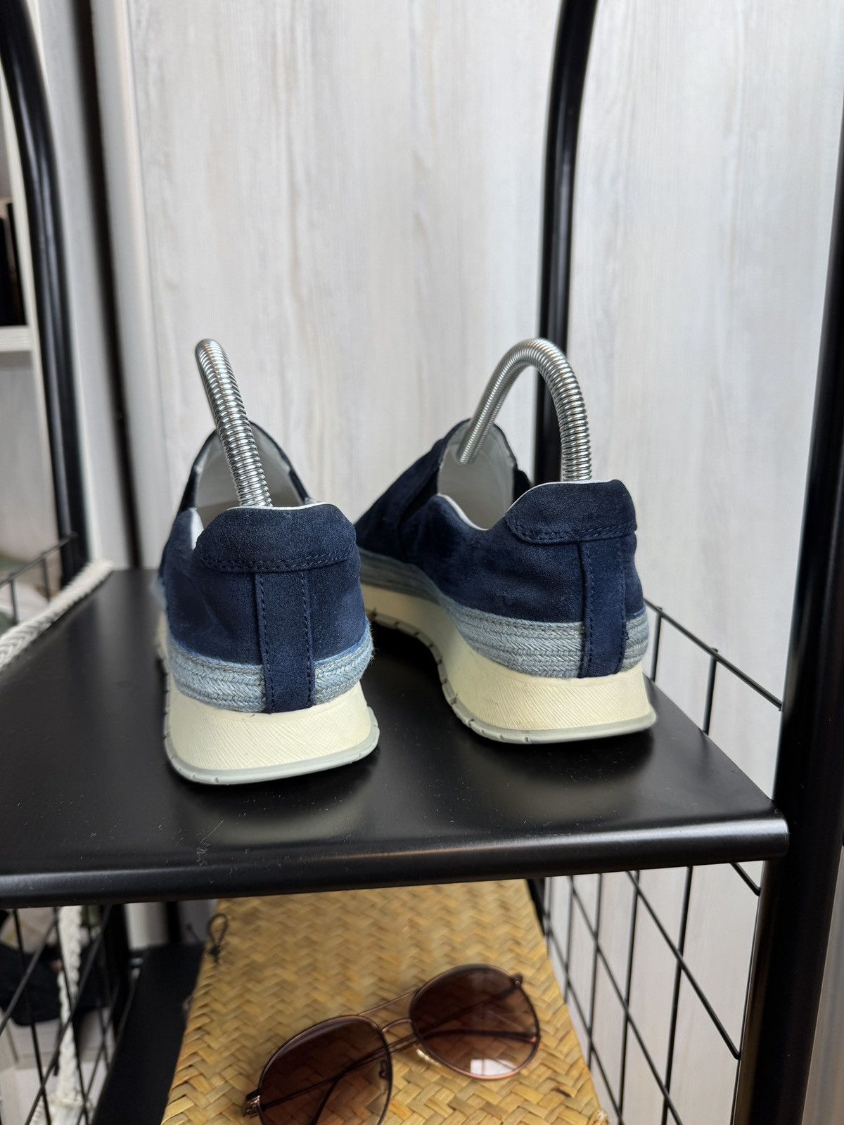 Prada Prada navy blue suede espadrilles sneakers Size US 8.5 / IT 38.5 - 10 Thumbnail