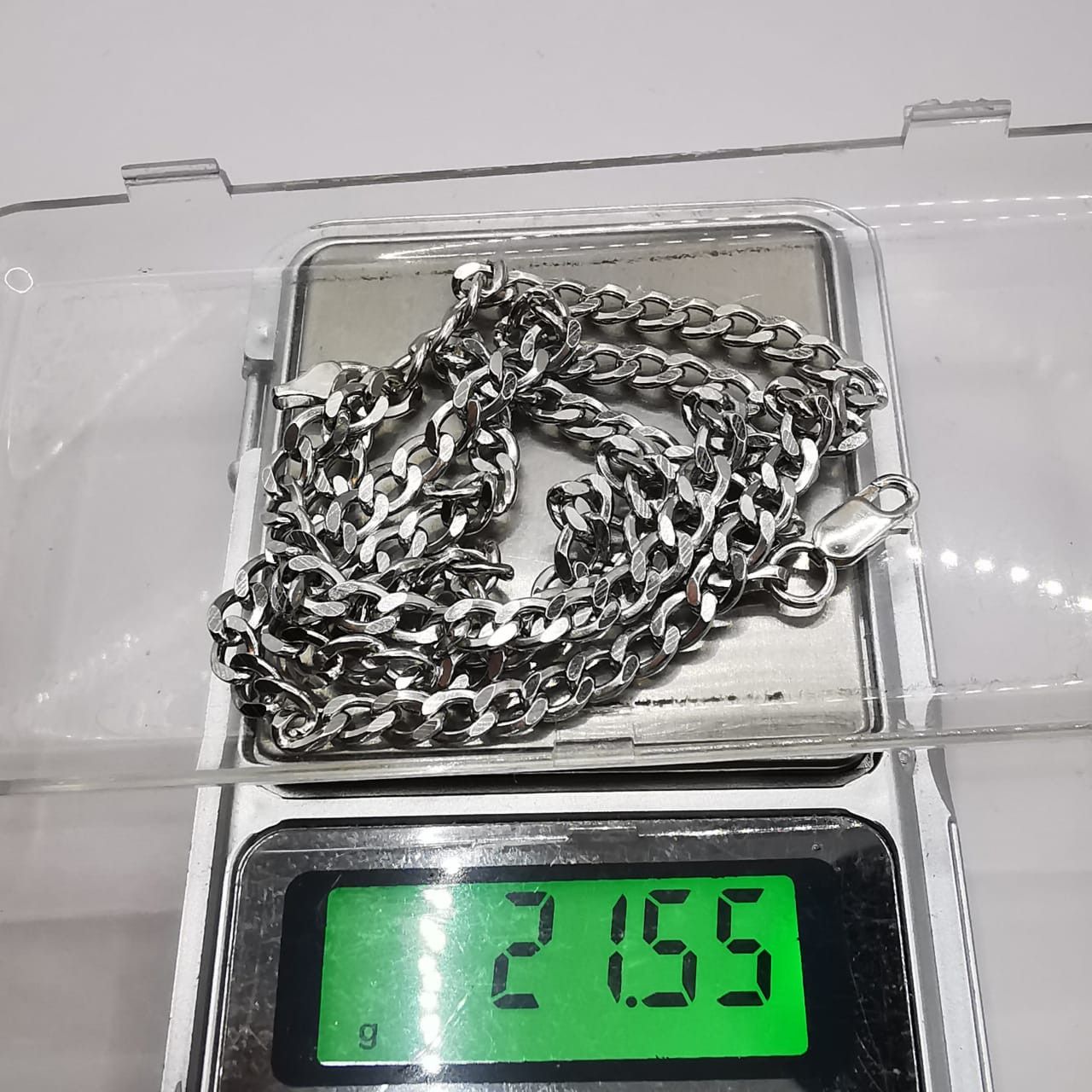 Sterling Silver Vintage Chain Necklece,925 Sterling Silver,Signed , 21,55g Size ONE SIZE - 4 Thumbnail