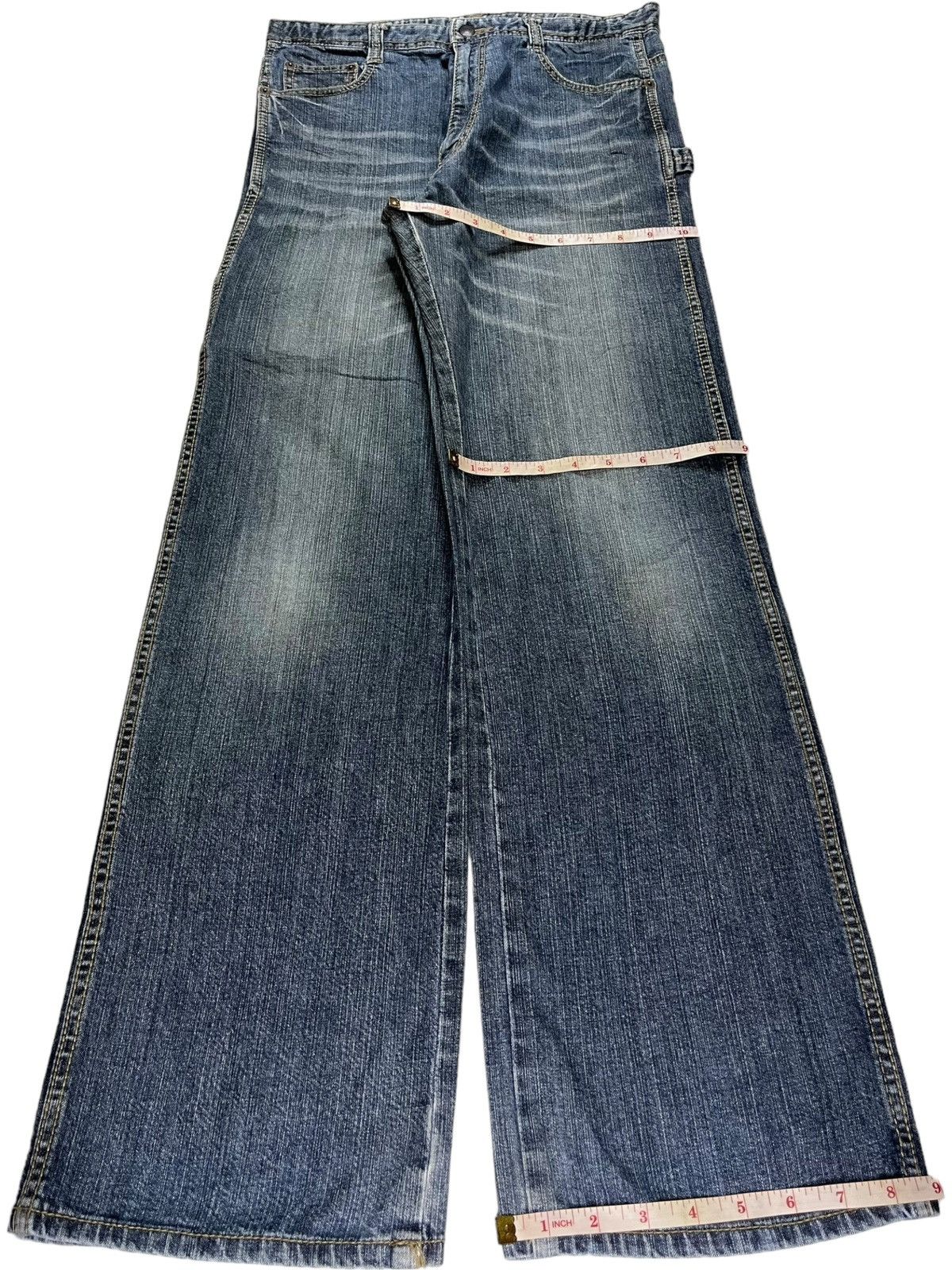 Japanese Brand SALES🔥Vintage Japanese Faded Wash Carpenter Loose Jeans Size US 30 / EU 46 - 13 Thumbnail