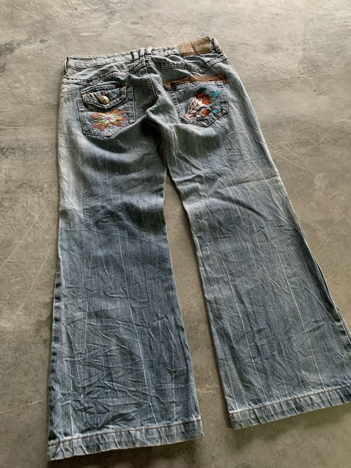 If Six Was Nine flare vintage japanese jeans western style backpocket patch Size US 32 / EU 48 - 19 Thumbnail