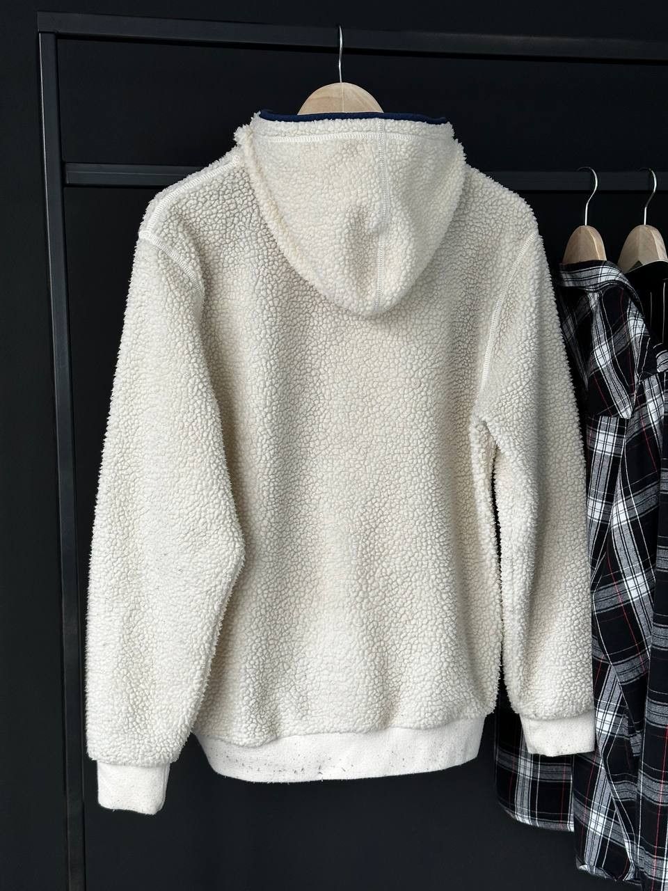 Schott × Vintage Vintage 90s Schott Fleece Sherpa Hoodie Streetwear Size US M / EU 48-50 / 2 - 10 Thumbnail