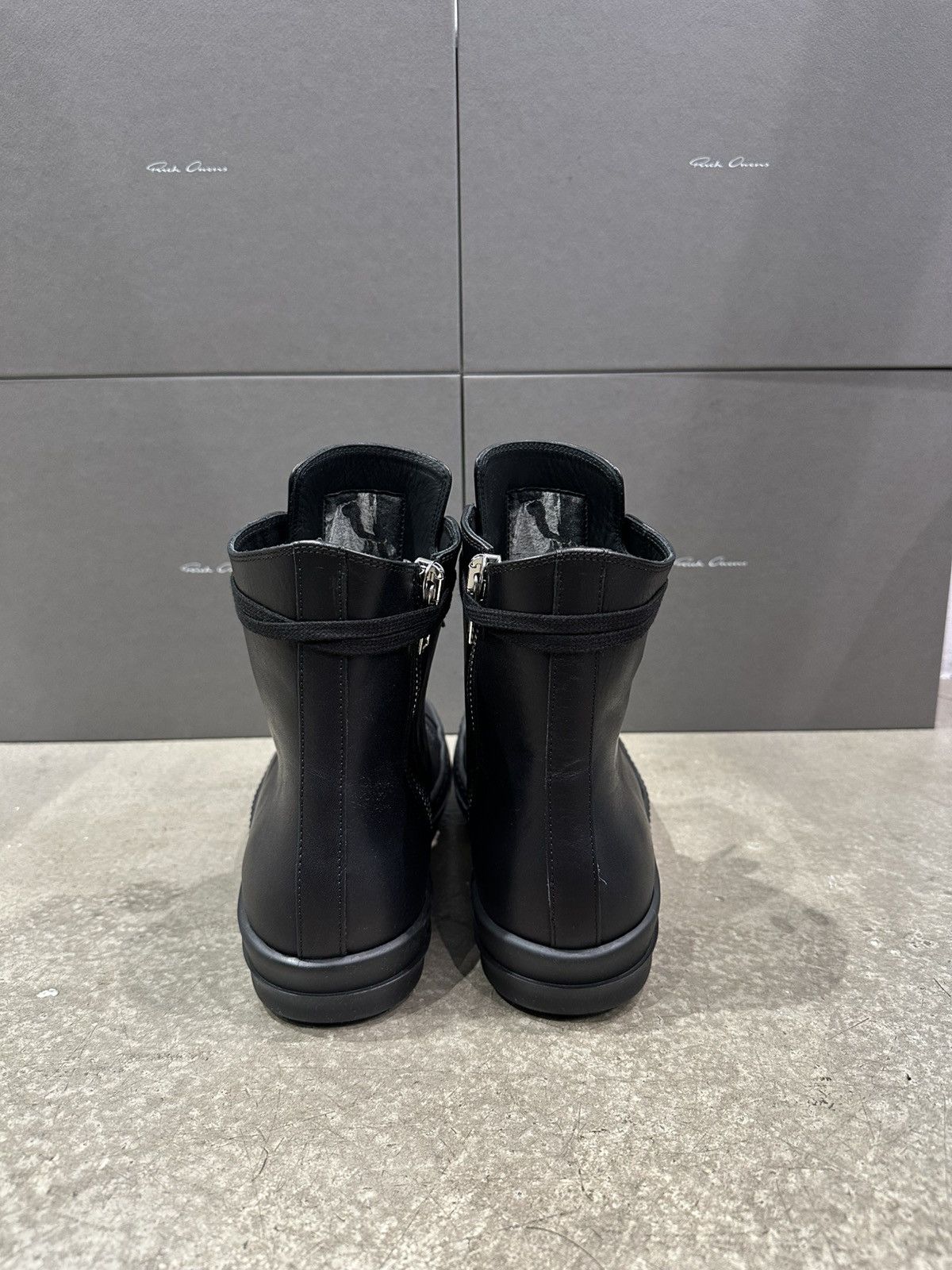 Rick Owens RICK OWENS - Hi Sneaks Black Black Size US 11 / EU 44 - 4 Thumbnail