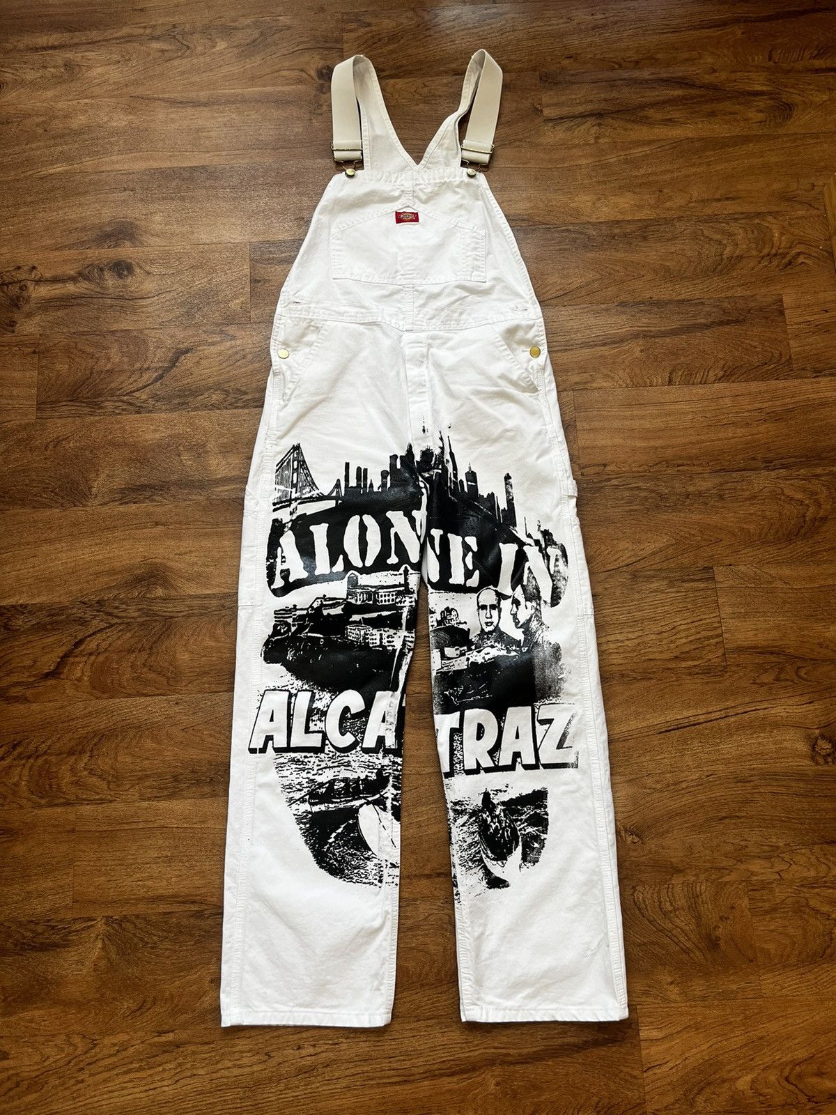 Other Reworked Dickies Overalls Alcatraz Print Size US 30 / EU 46 - 2 Thumbnail