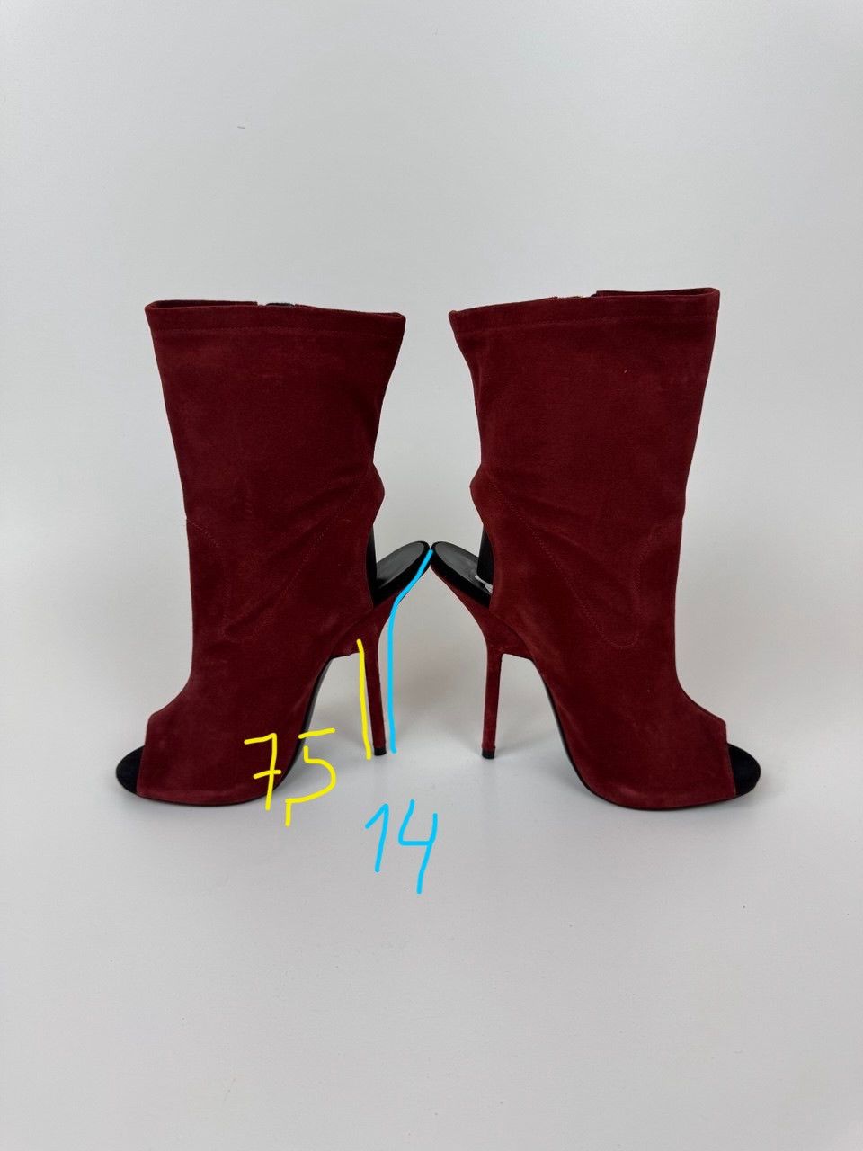 Giuseppe Zanotti Giuseppe Zanotti Open Ankle Boots Suede Stiletto High Heel Size US 10 / IT 40 - 12 Thumbnail