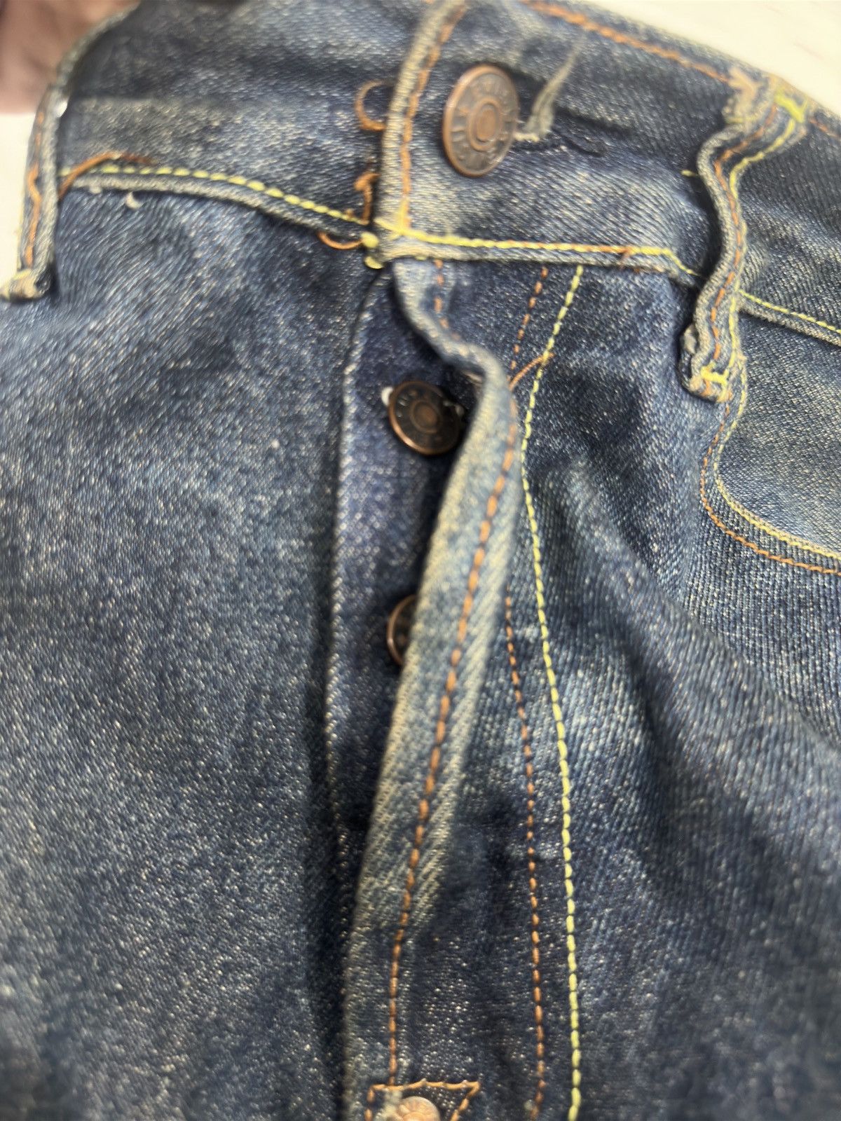 Japanese Brand Evisu Jeans With Embroidered Dragon Vs Tiger Theme Size US 33 - 11 Thumbnail