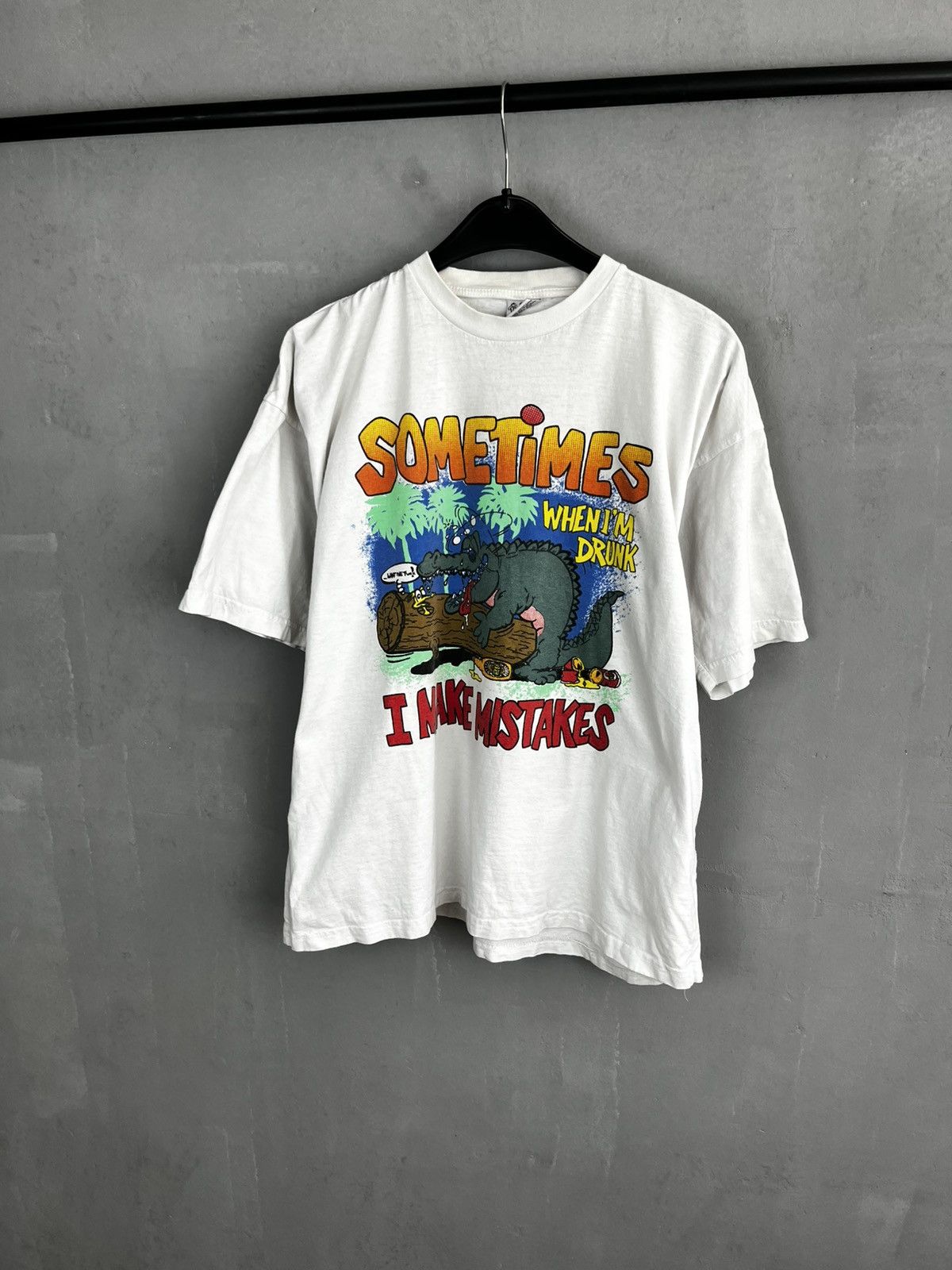 Designer Sometimes when im drunk t shirt vintage 1990 Size US M / EU 48-50 / 2 - 1 Thumbnail