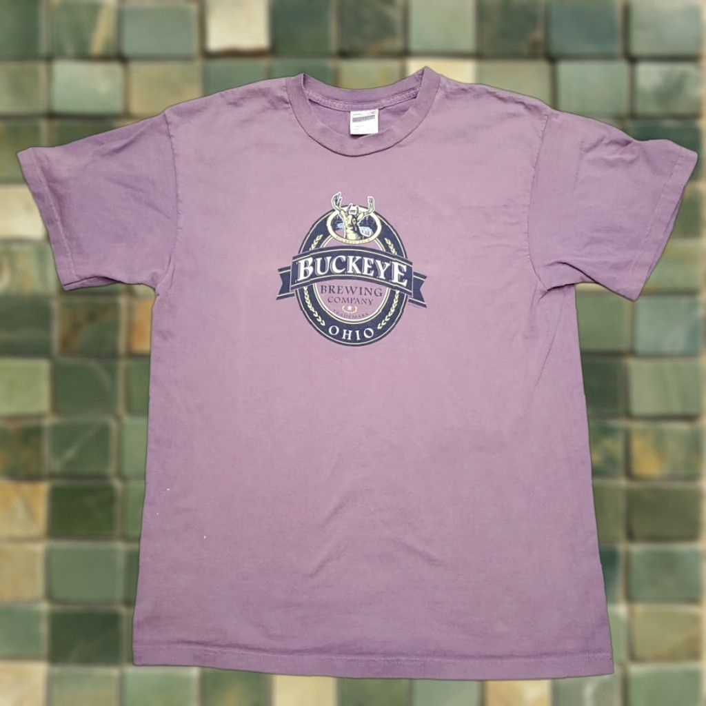 Vintage VINTAGE Buckeye Brewing Shirt Mens M Purple Jack Ohio Beer Crewneck TEE 90s Mens Size US M / EU 48-50 / 2 - 1 Thumbnail