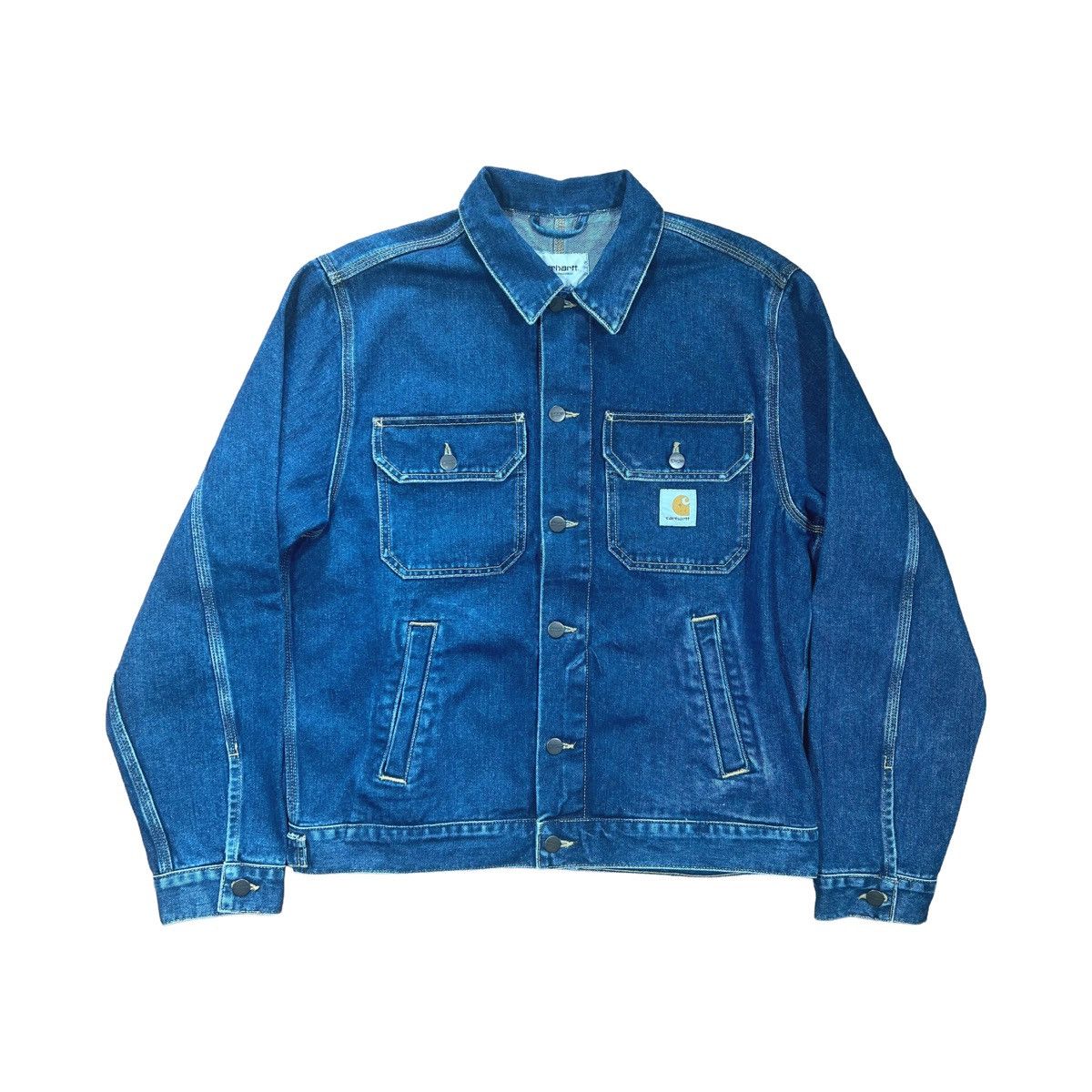 Carhartt Carhartt Blue Denim Jacket Size US L / EU 52-54 / 3 - 1 Thumbnail