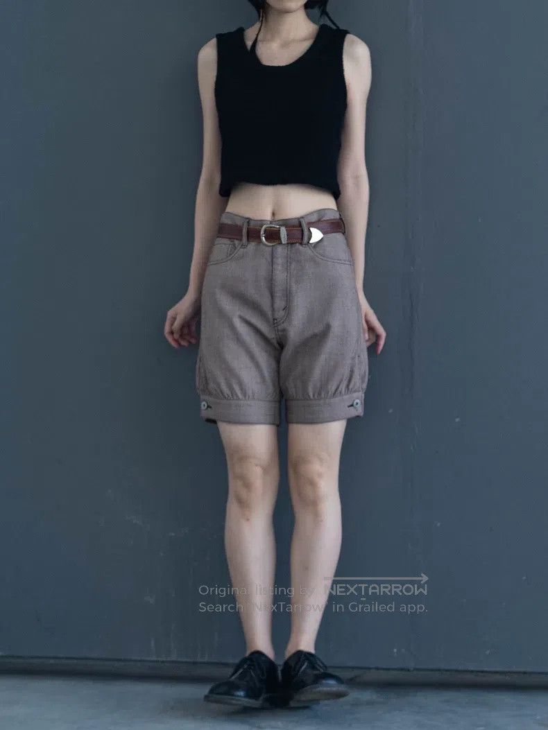 Junya Watanabe Junya Watanabe size S Brown welted shorts Size 23" - 8 Thumbnail