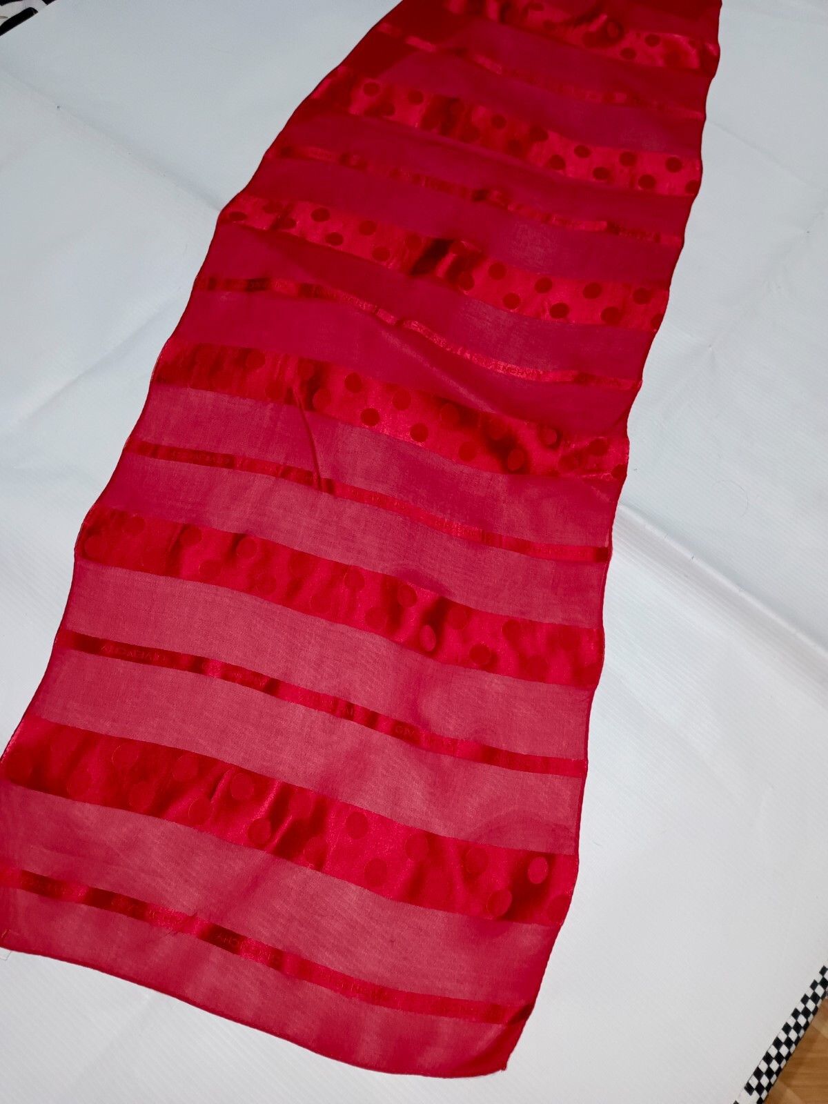 Givenchy GIVENCHY PARIS France Vintage Rare Red Silk Scarf Shawl Size ONE SIZE - 8 Thumbnail