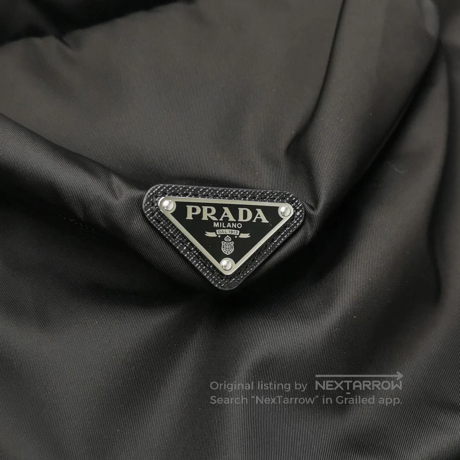 Prada Prada Black Triangle Logo Skirt Size 4. Size US 40 / EU 56 - 3 Thumbnail